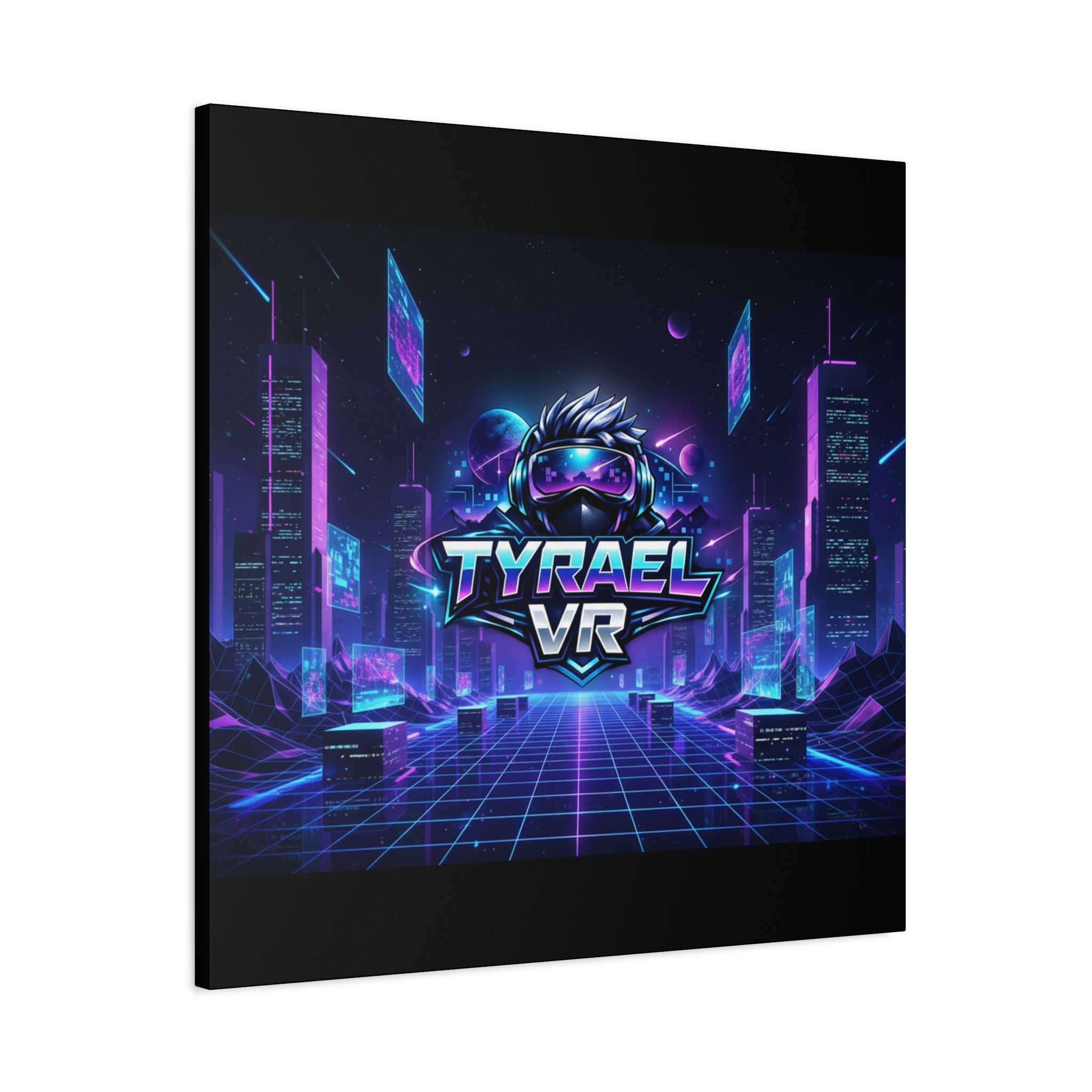 Tyrael VR Retro Futuristic Canvas Print