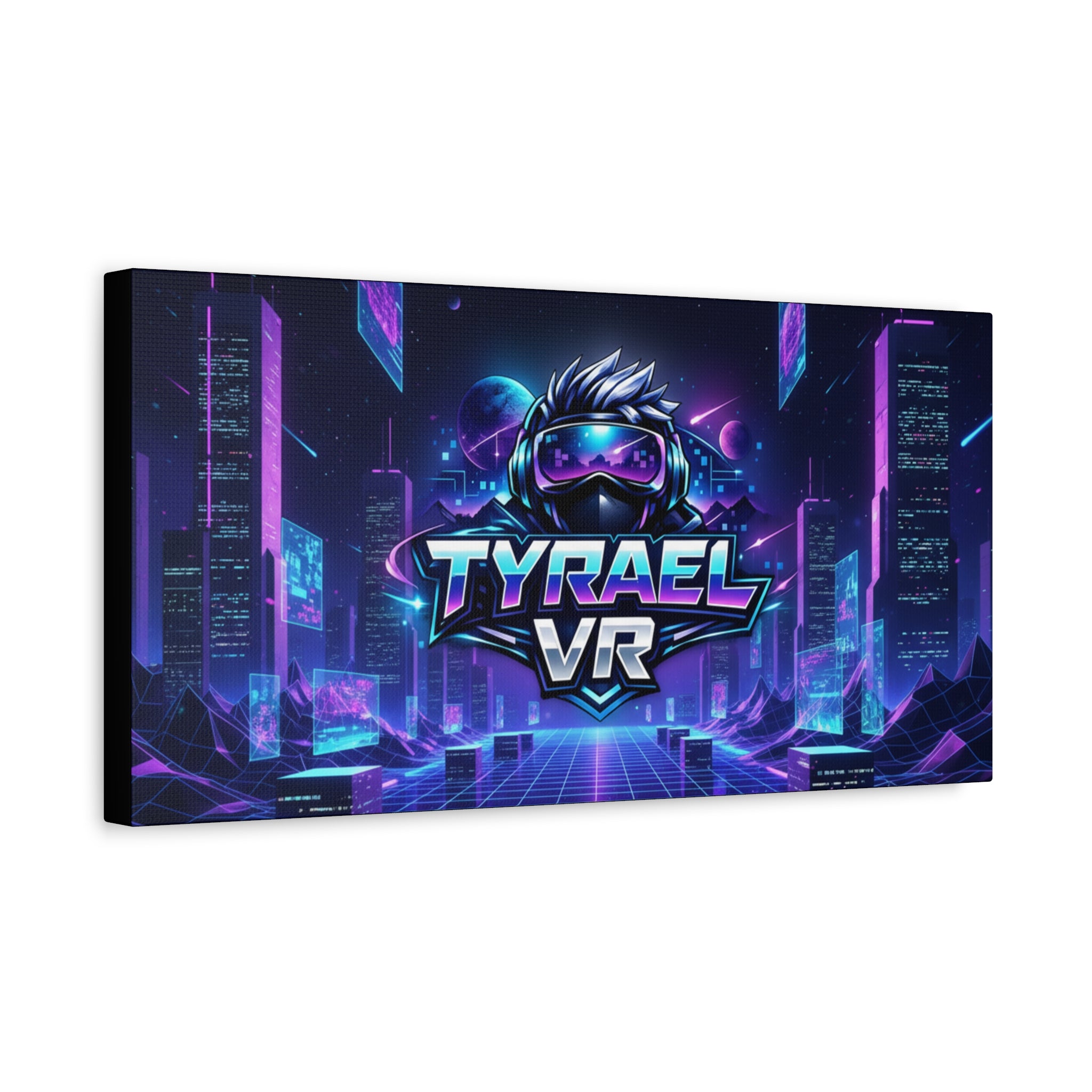Tyrael VR Retro Futuristic Canvas Print