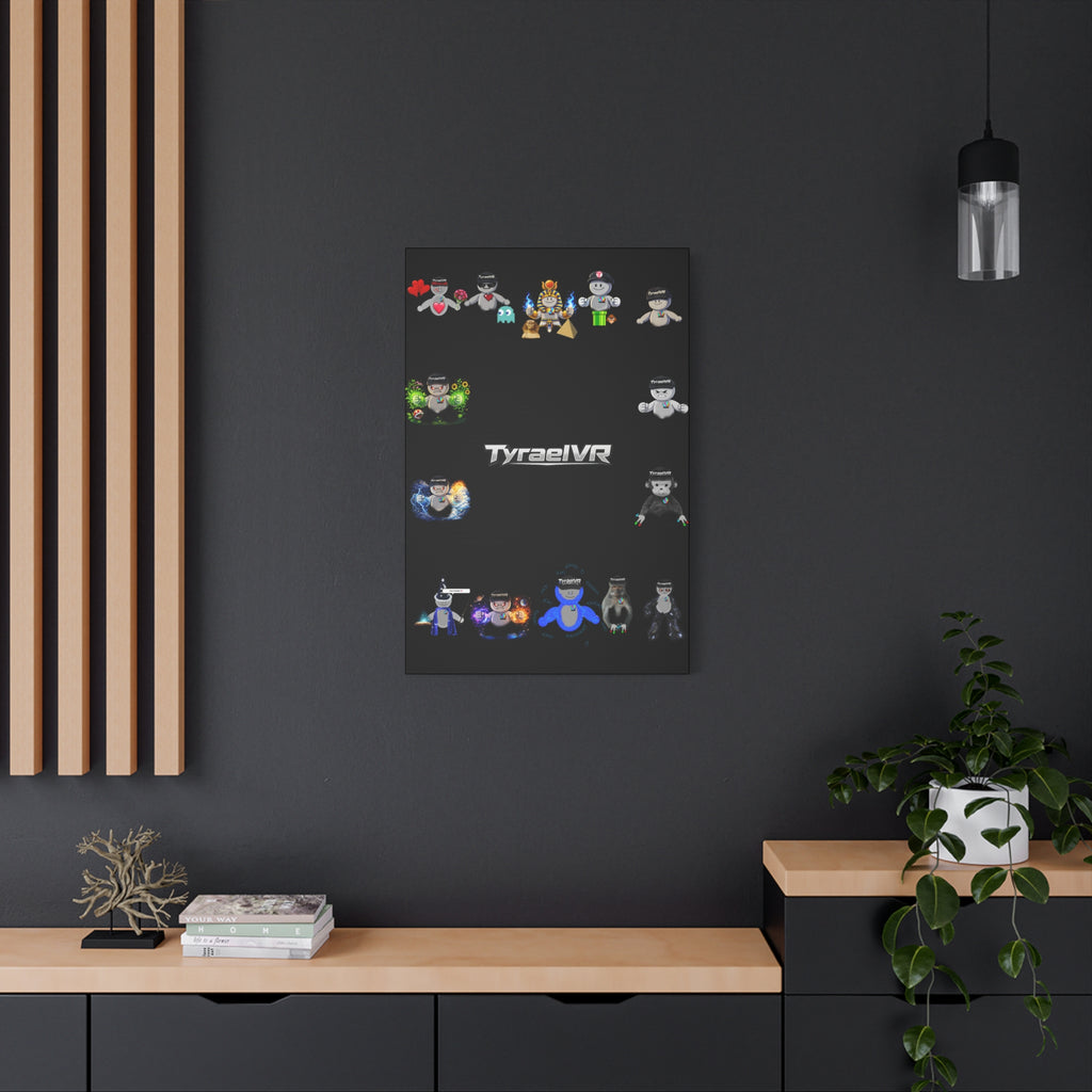 TyraelVR Gamer Mascot Canvas Print — Stretched Matte Wall Art