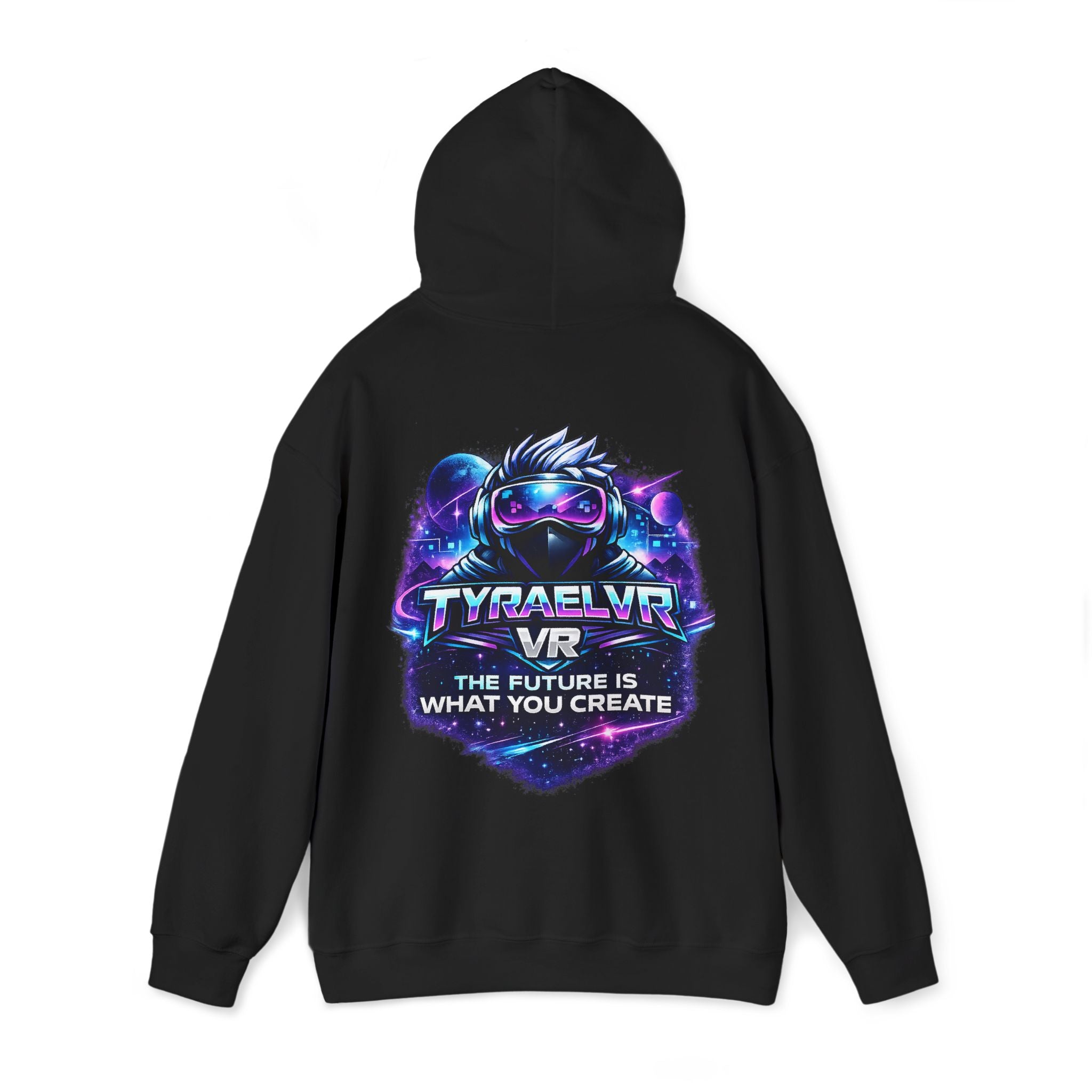 Tyrael VR Hoodie — Neon Cyber Gamer Logo Pullover