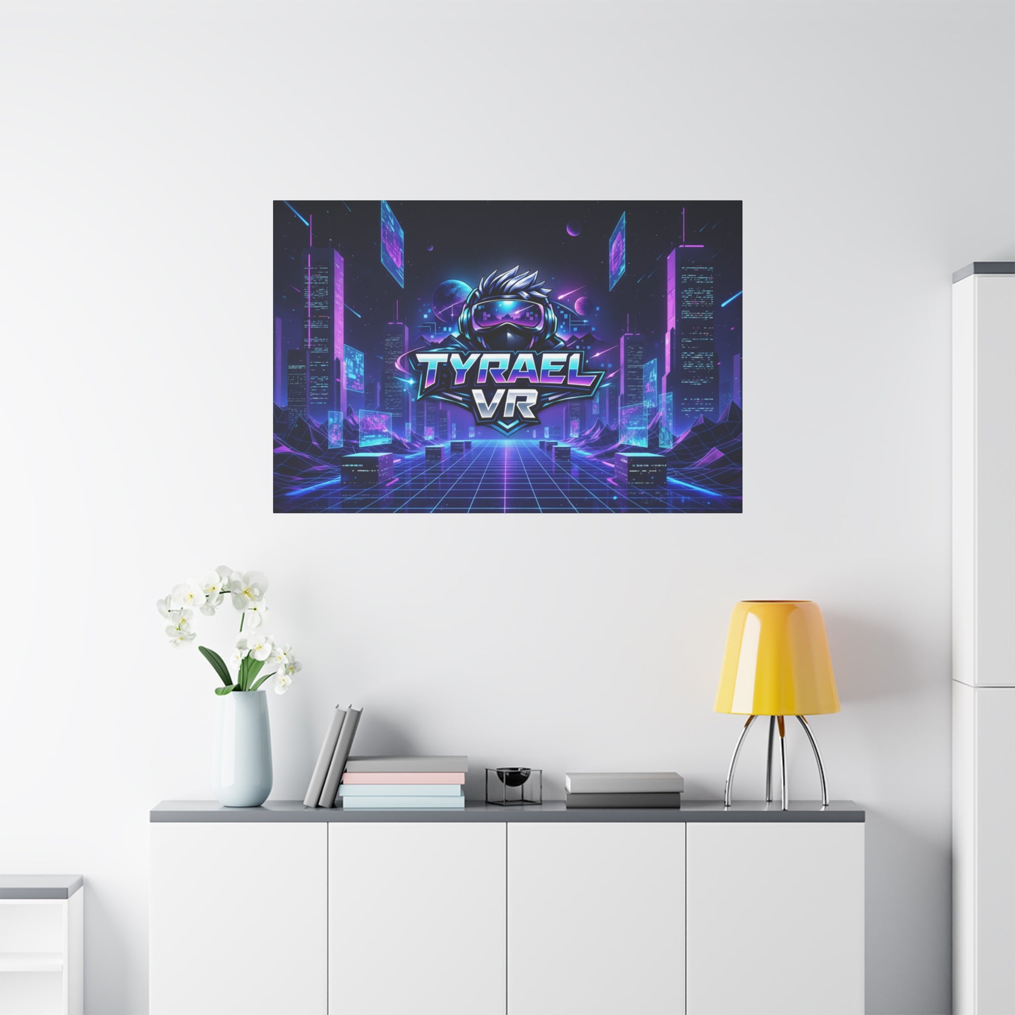 Tyrael VR Retro Futuristic Canvas Print