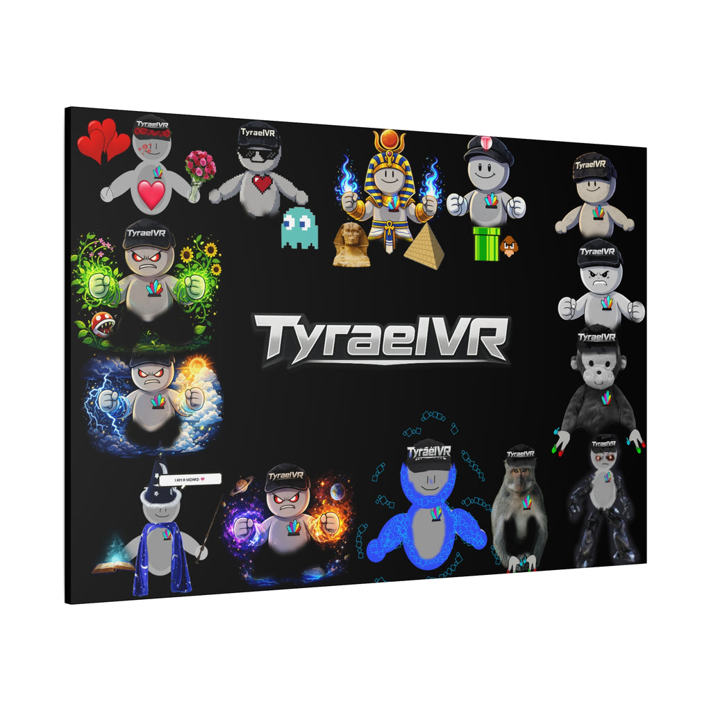 TyraelVR Gamer Mascot Canvas Print — Stretched Matte Wall Art