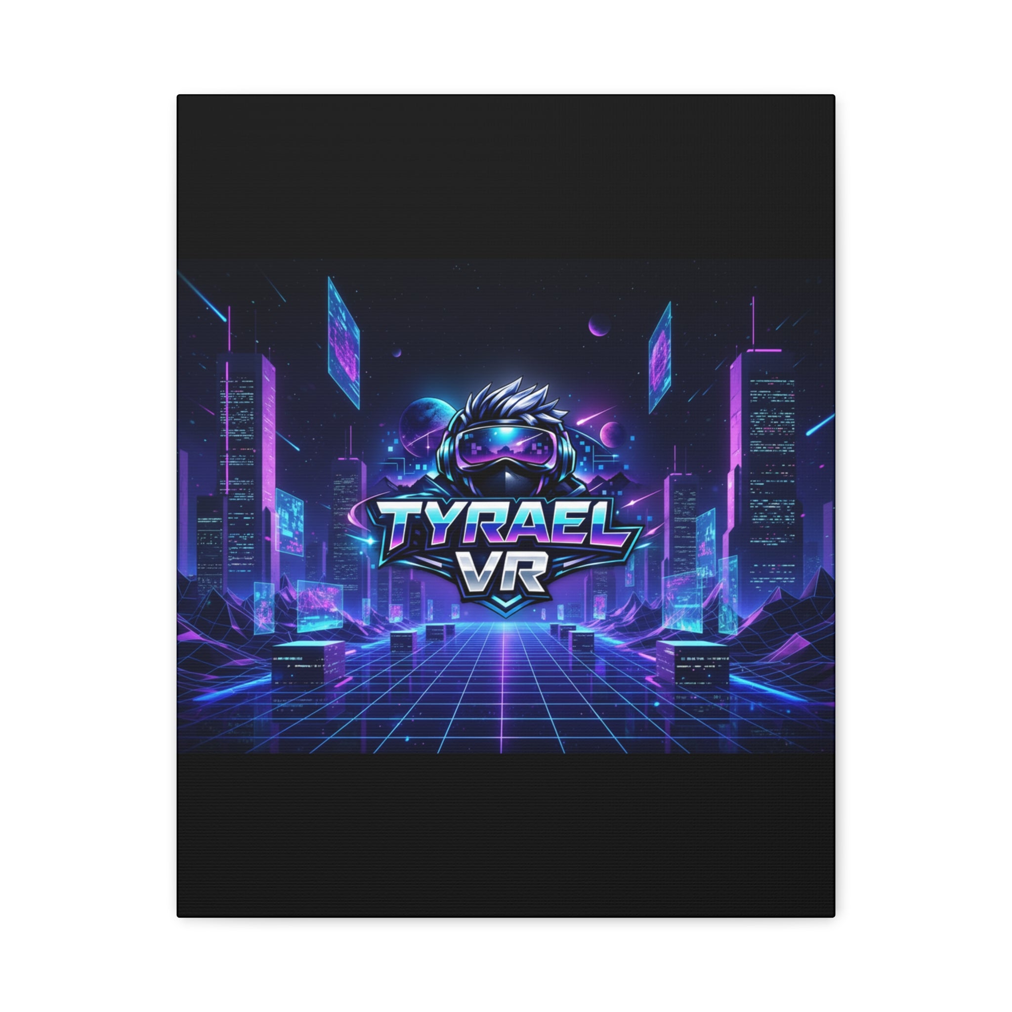 Tyrael VR Retro Futuristic Canvas Print