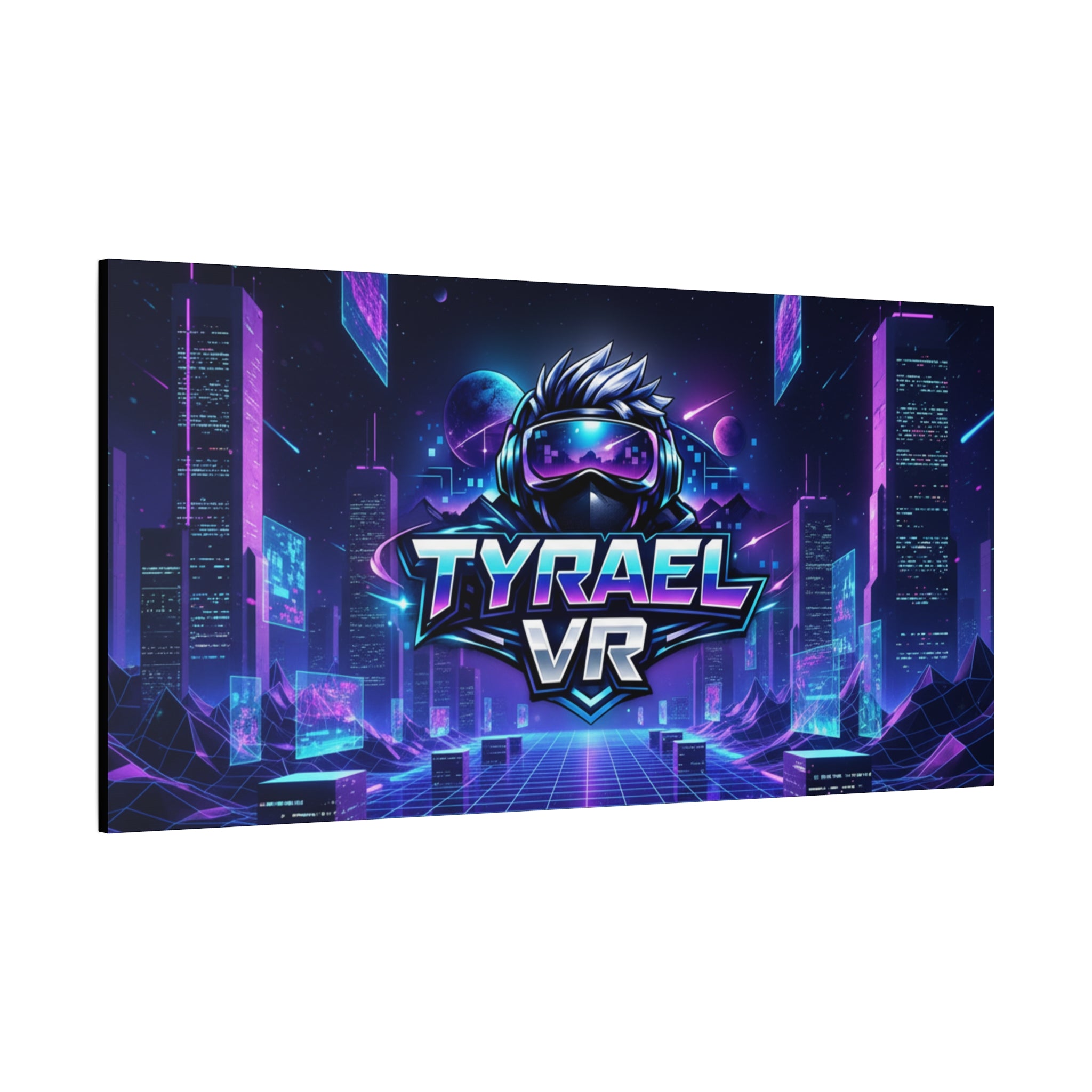 Tyrael VR Retro Futuristic Canvas Print