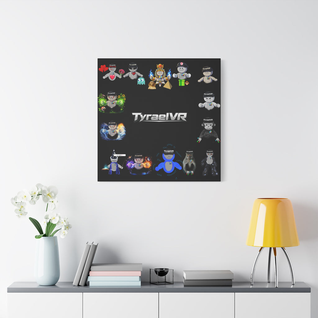 TyraelVR Gamer Mascot Canvas Print — Stretched Matte Wall Art
