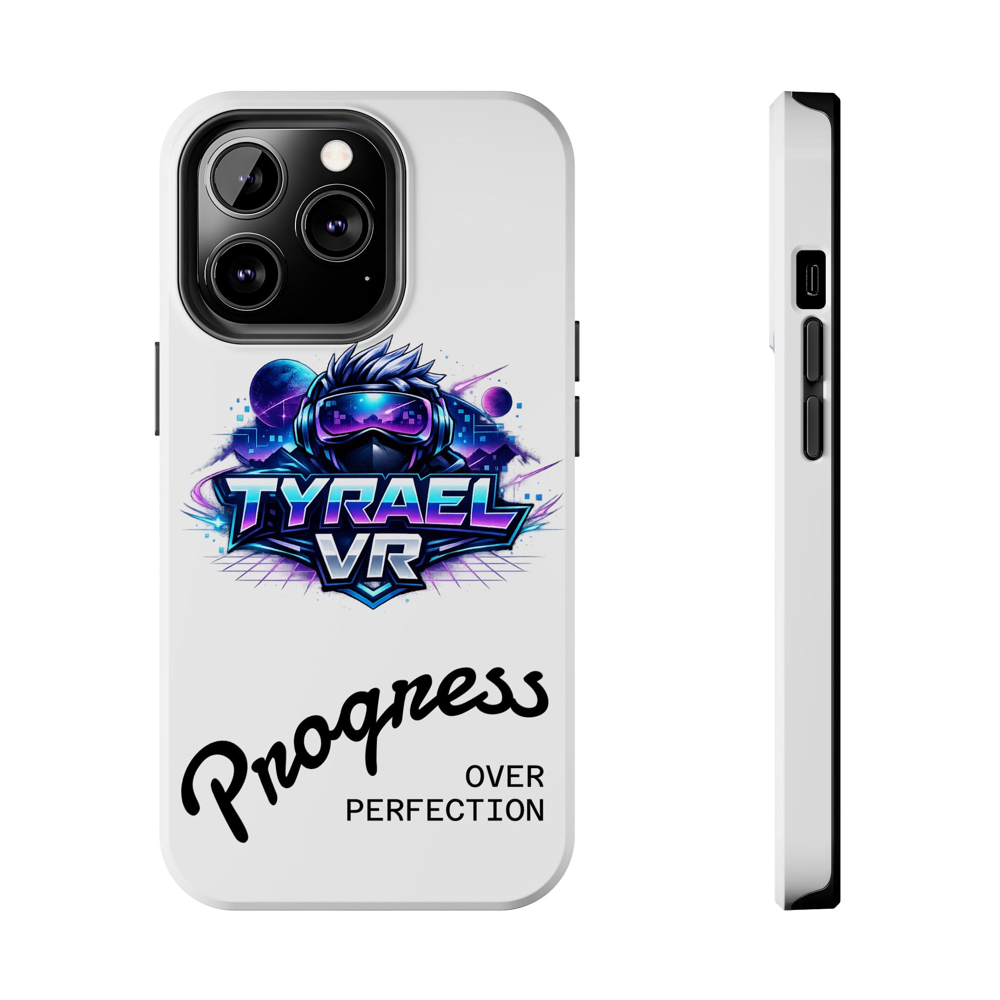 Tyrael VR Tough Phone Case — 'Progress Over Perfection' Gamer Protective Case
