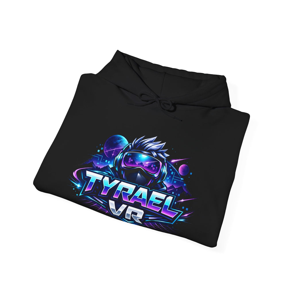 Tyrael VR Hoodie — Neon Cyber Gamer Logo Pullover