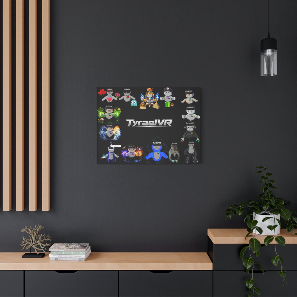 TyraelVR Gamer Mascot Canvas Print — Stretched Matte Wall Art
