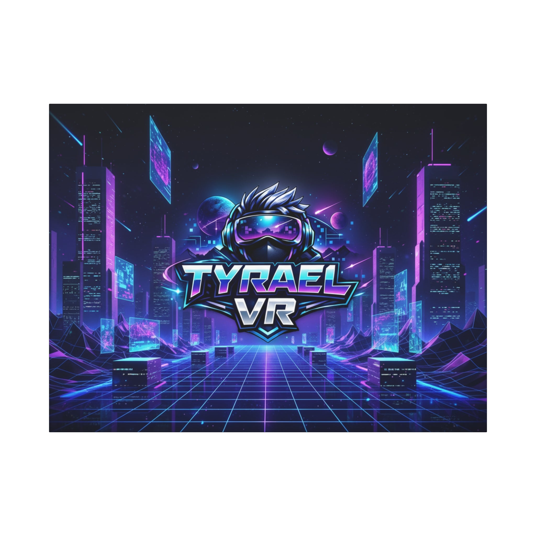 Tyrael VR Retro Futuristic Canvas Print