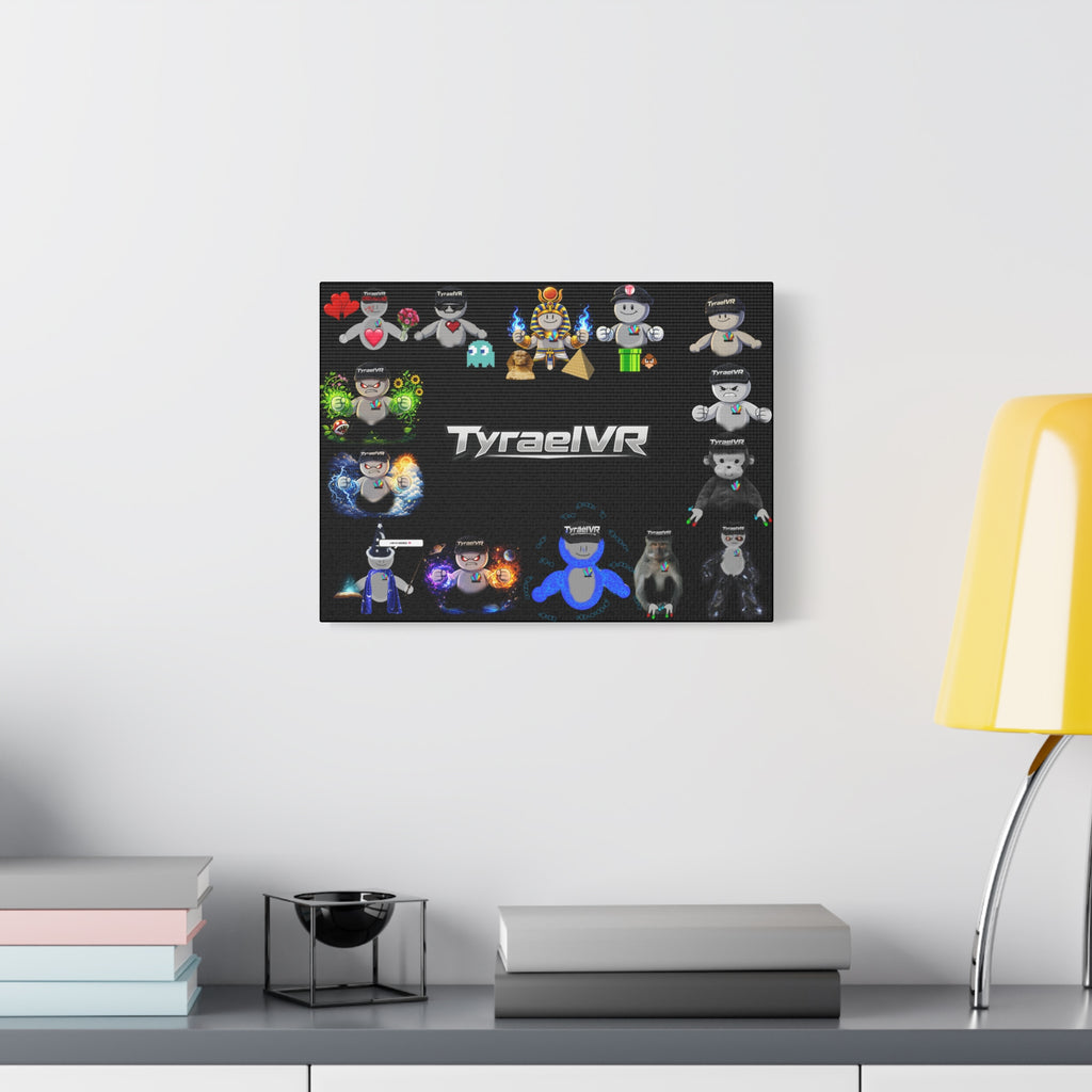 TyraelVR Gamer Mascot Canvas Print — Stretched Matte Wall Art