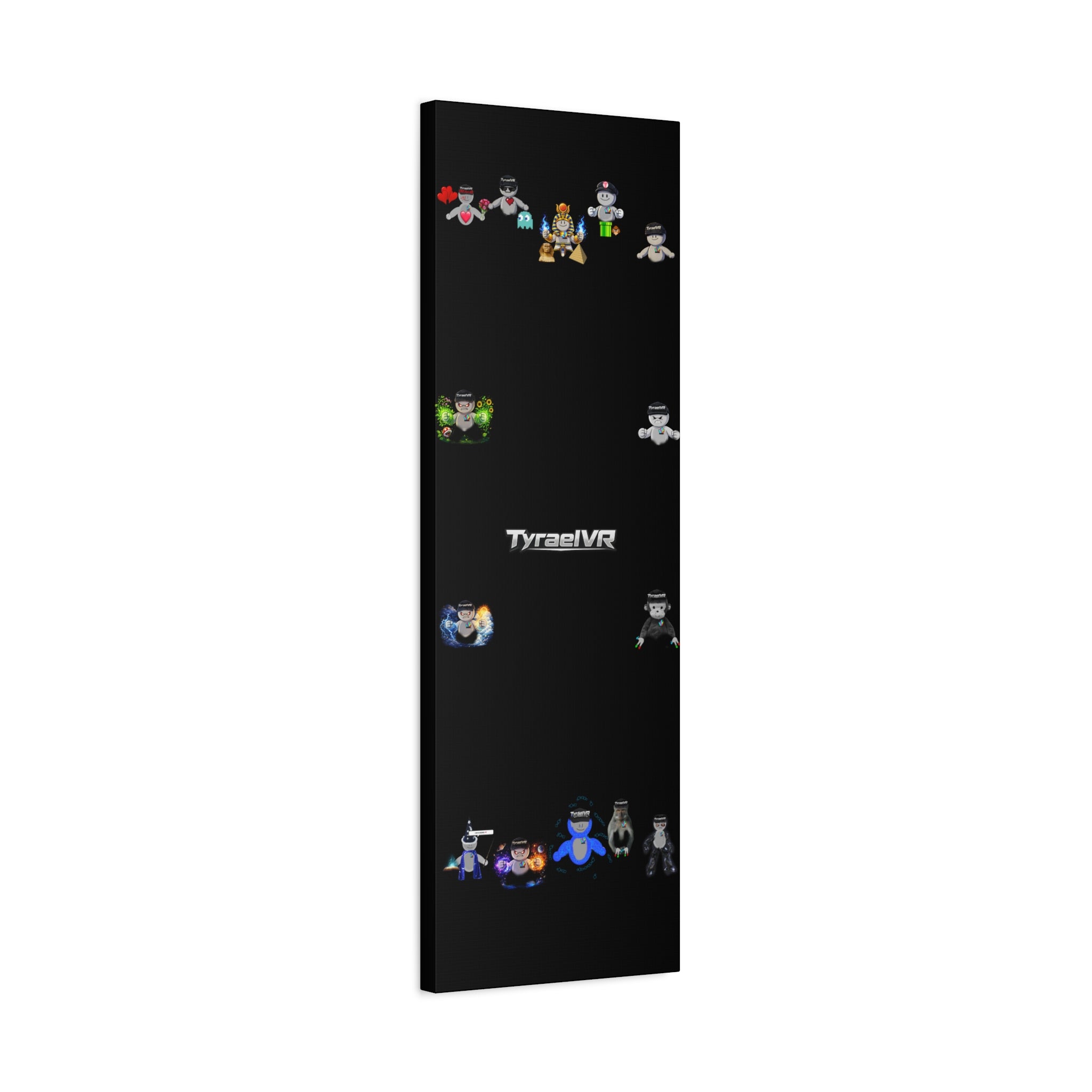 TyraelVR Gamer Mascot Canvas Print — Stretched Matte Wall Art