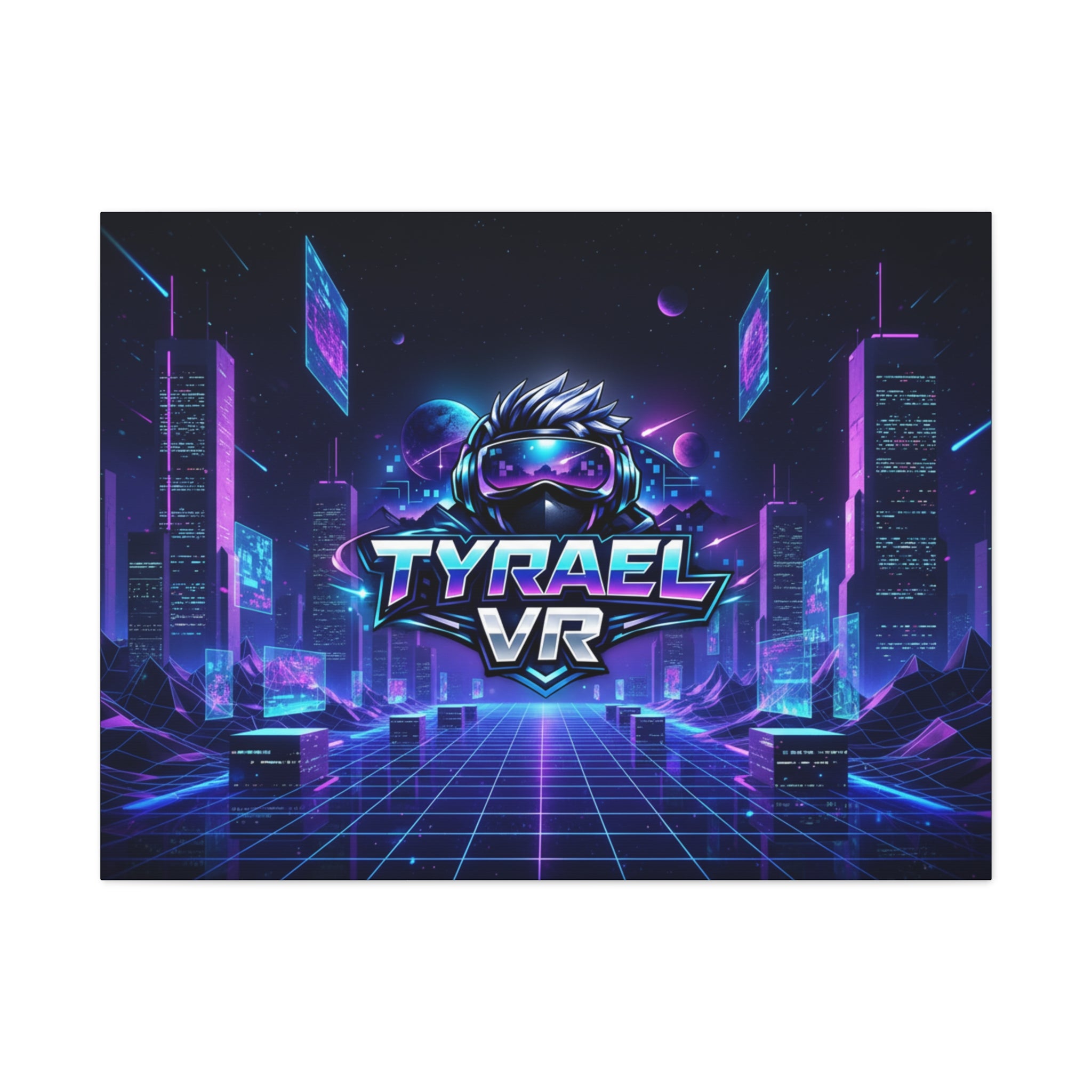 Tyrael VR Retro Futuristic Canvas Print