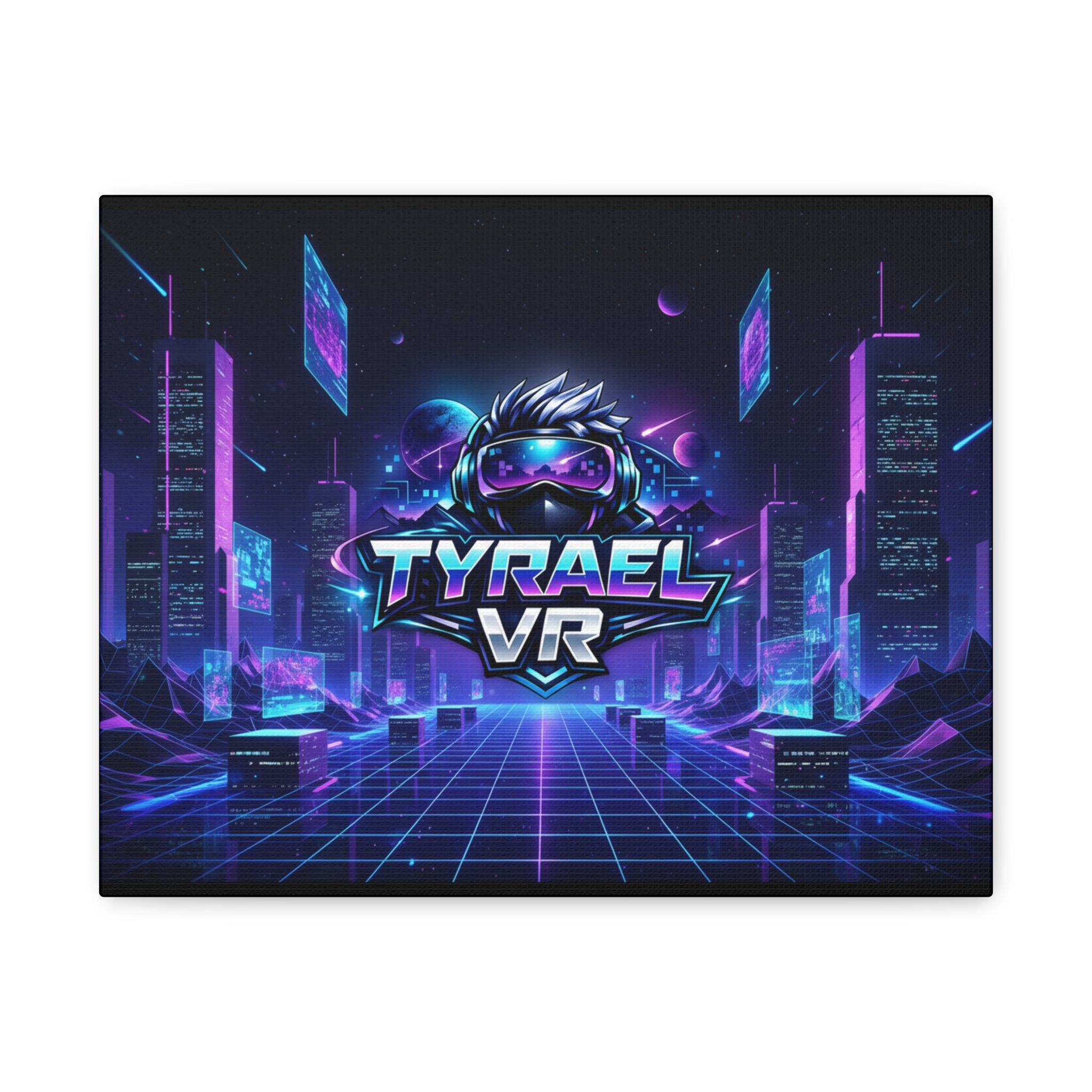 Tyrael VR Retro Futuristic Canvas Print