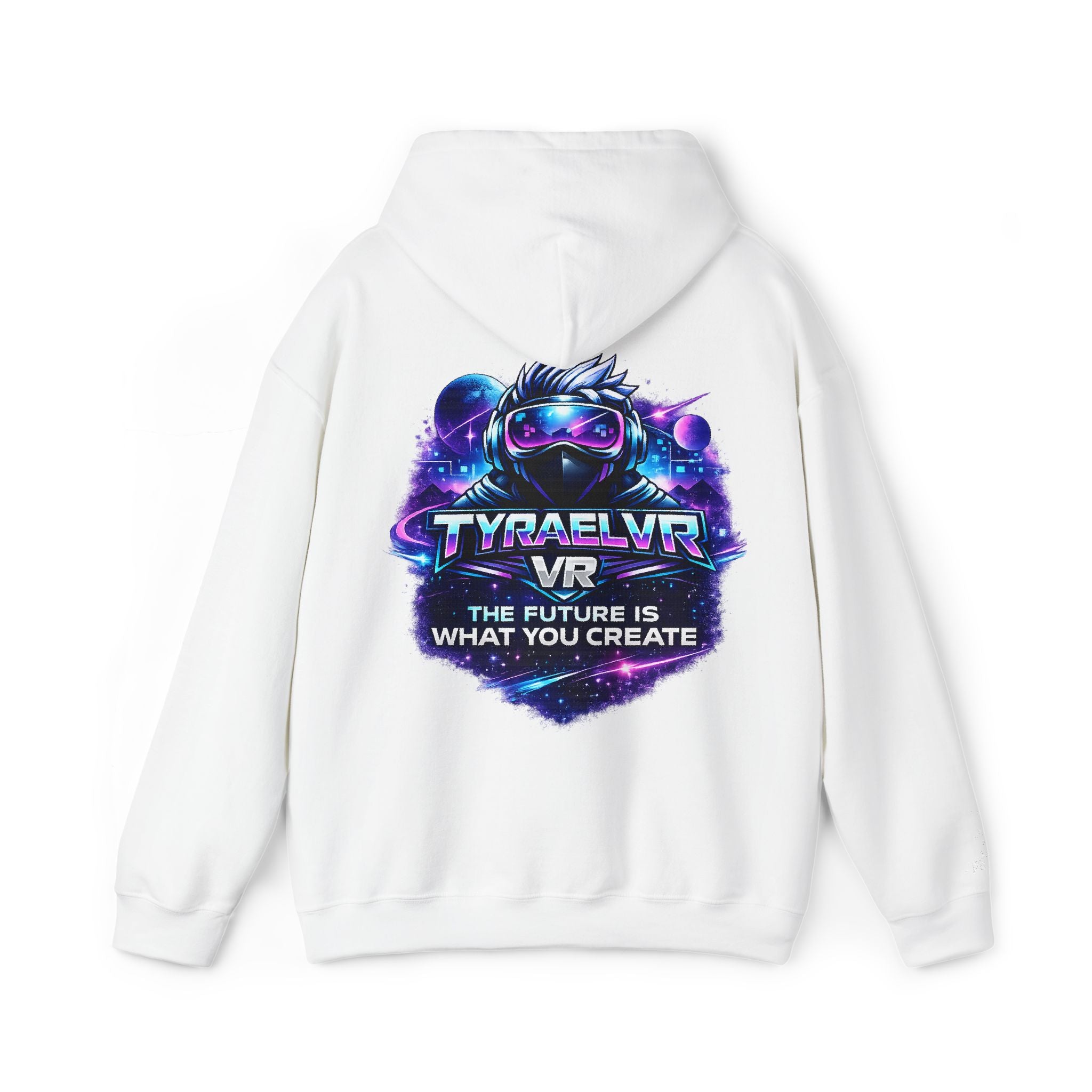 Tyrael VR Hoodie — Neon Cyber Gamer Logo Pullover