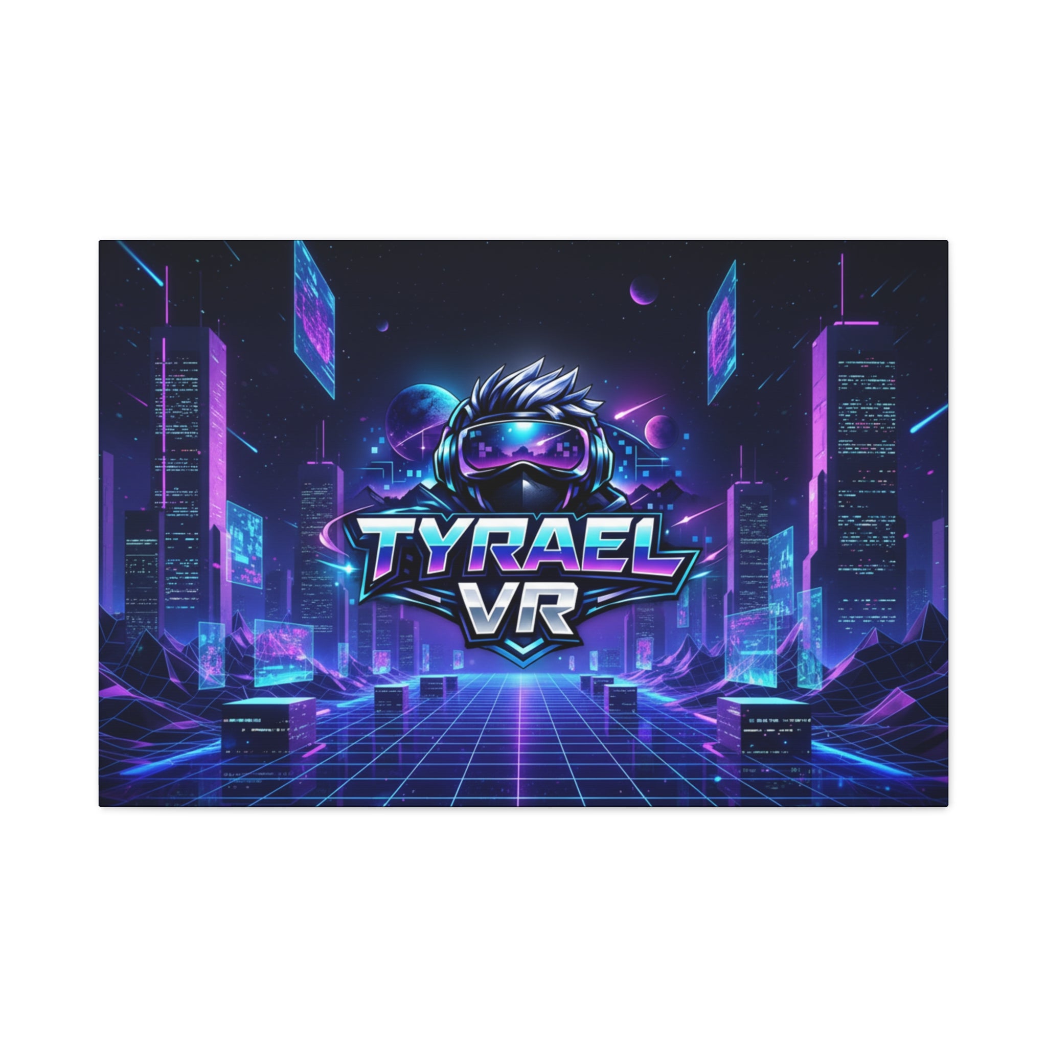 Tyrael VR Retro Futuristic Canvas Print