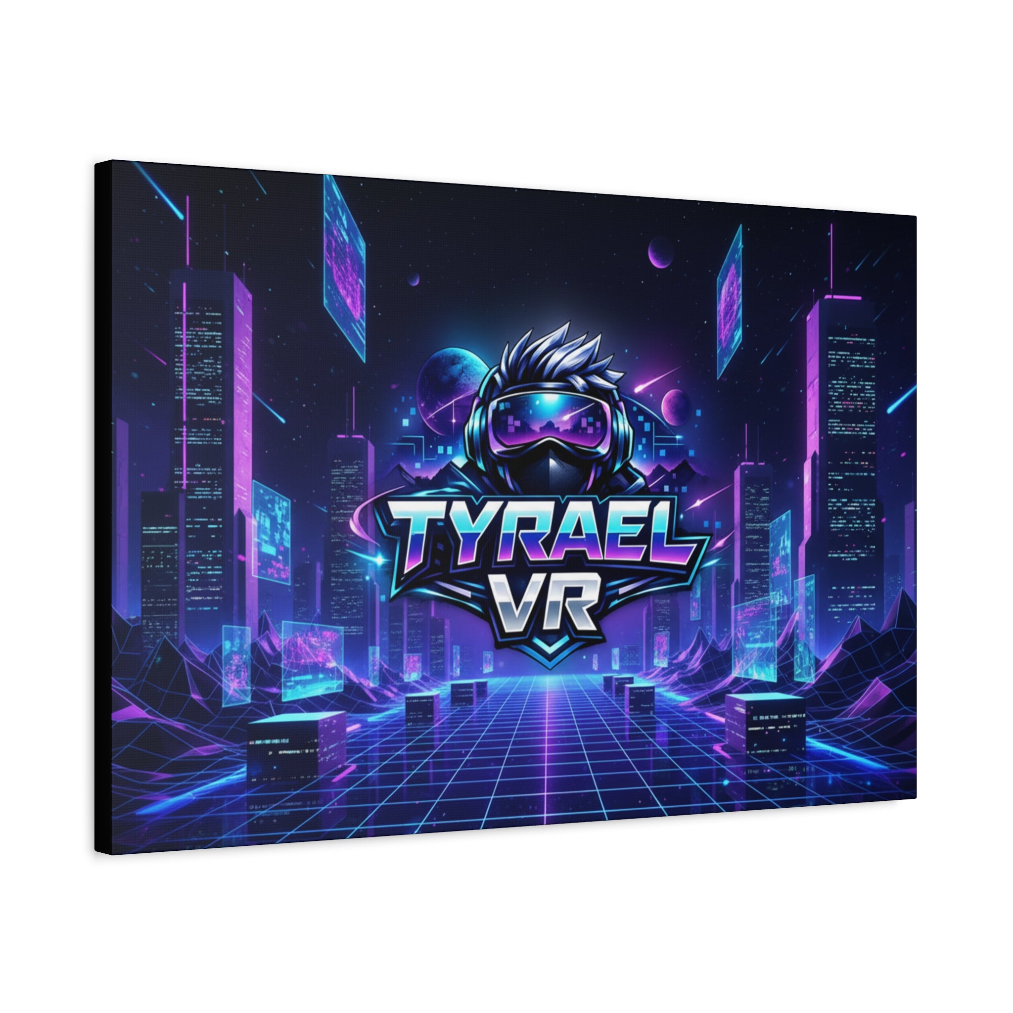 Tyrael VR Retro Futuristic Canvas Print