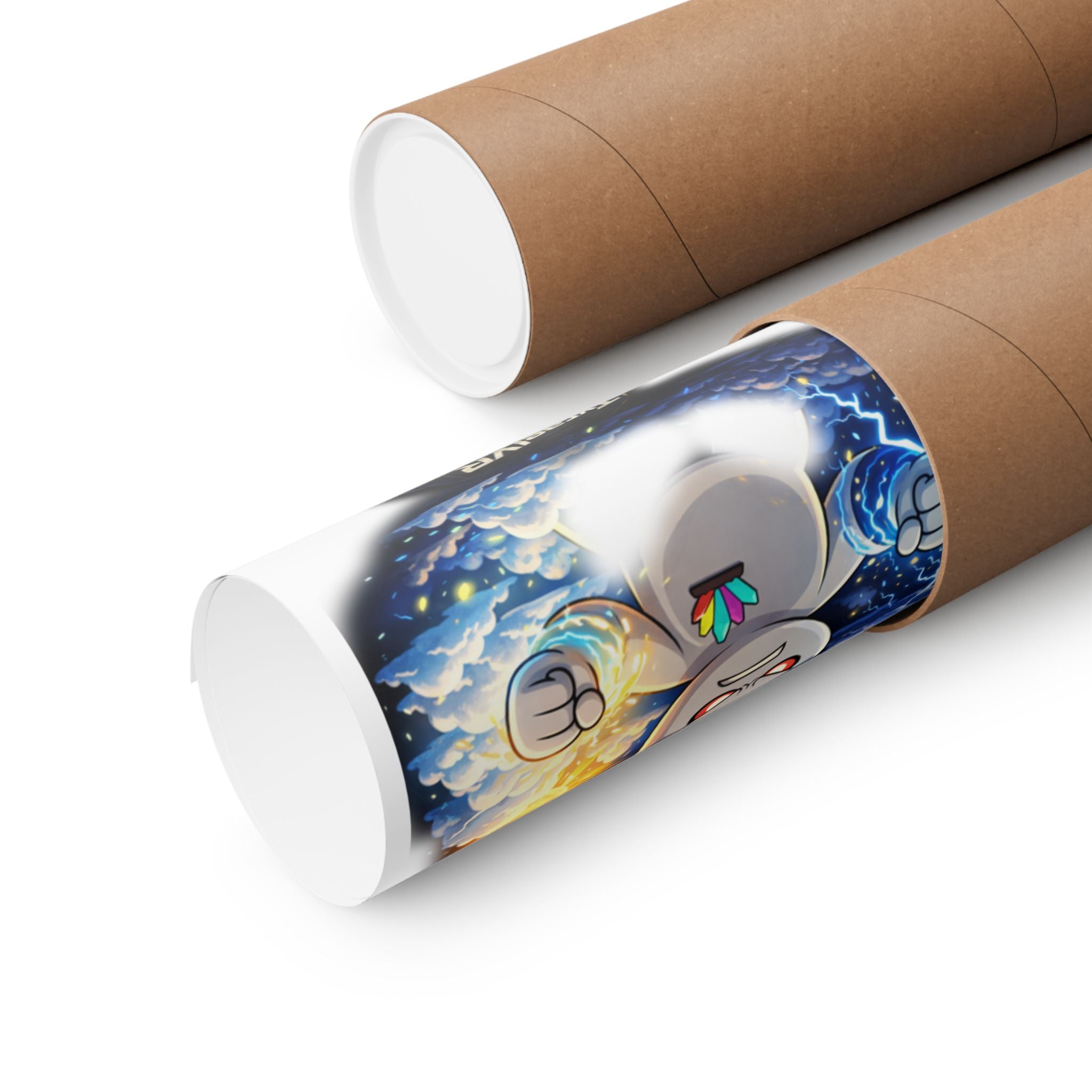 Tyrael VR Sticker Collage Matte Poster — Gamer Avatar Art Print