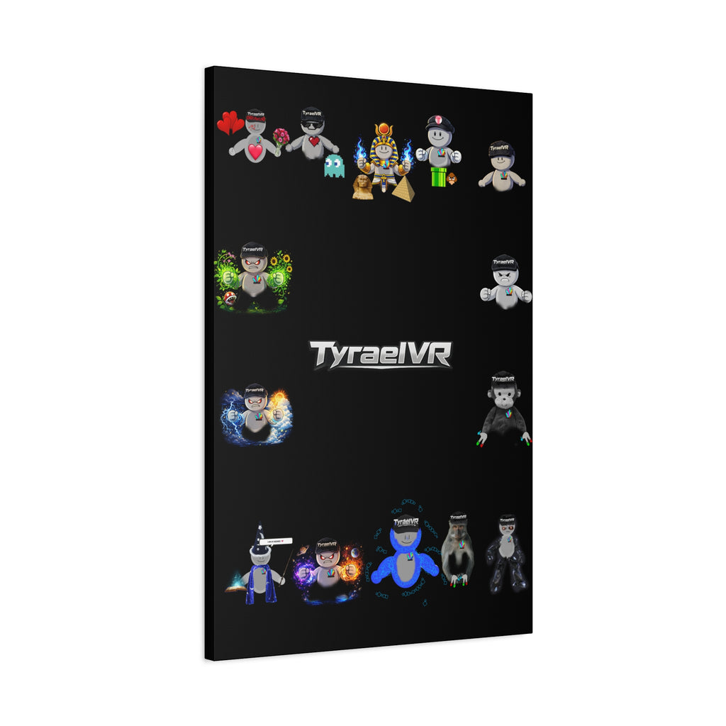 TyraelVR Gamer Mascot Canvas Print — Stretched Matte Wall Art