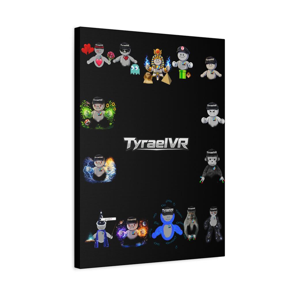 TyraelVR Gamer Mascot Canvas Print — Stretched Matte Wall Art