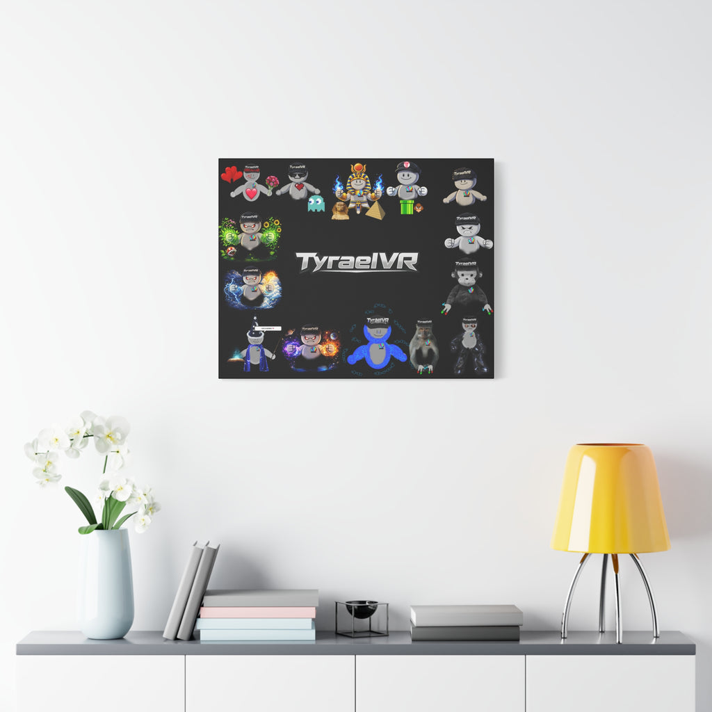 TyraelVR Gamer Mascot Canvas Print — Stretched Matte Wall Art