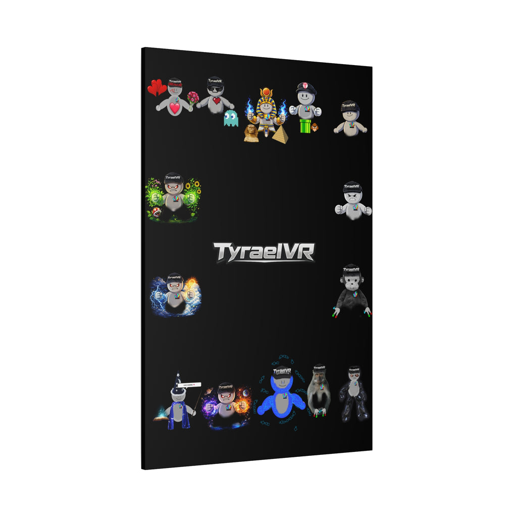 TyraelVR Gamer Mascot Canvas Print — Stretched Matte Wall Art