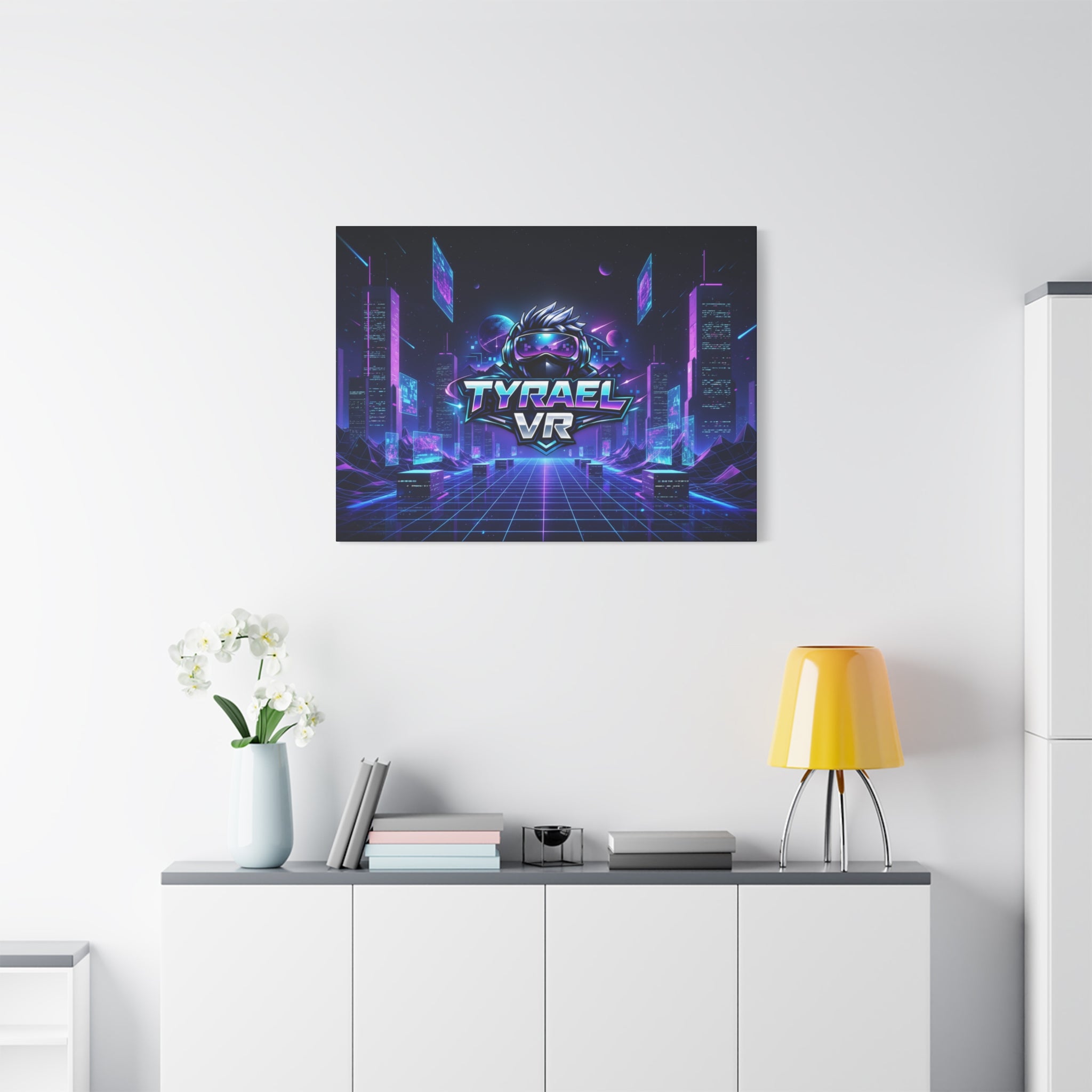 Tyrael VR Retro Futuristic Canvas Print