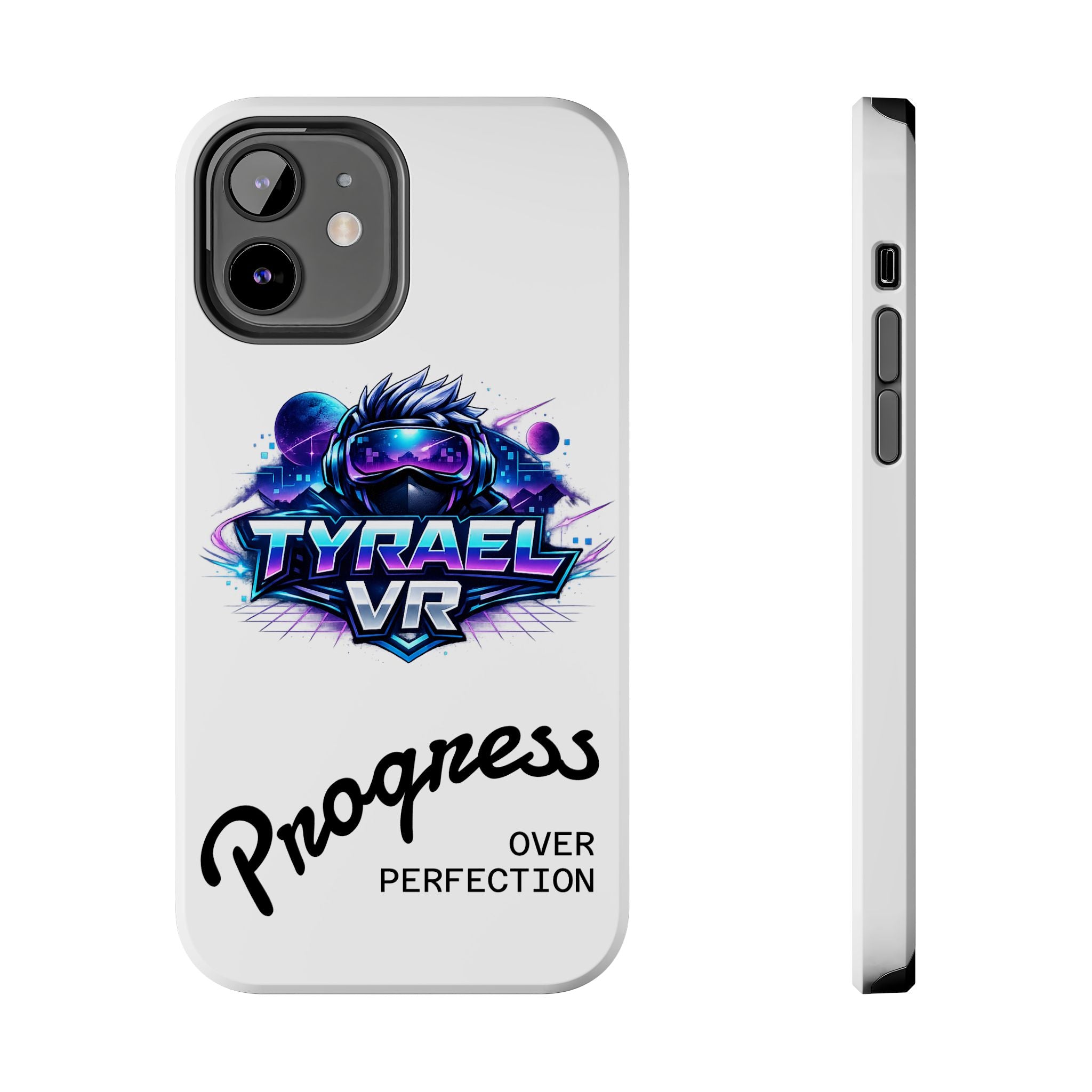 Tyrael VR Tough Phone Case — 'Progress Over Perfection' Gamer Protective Case