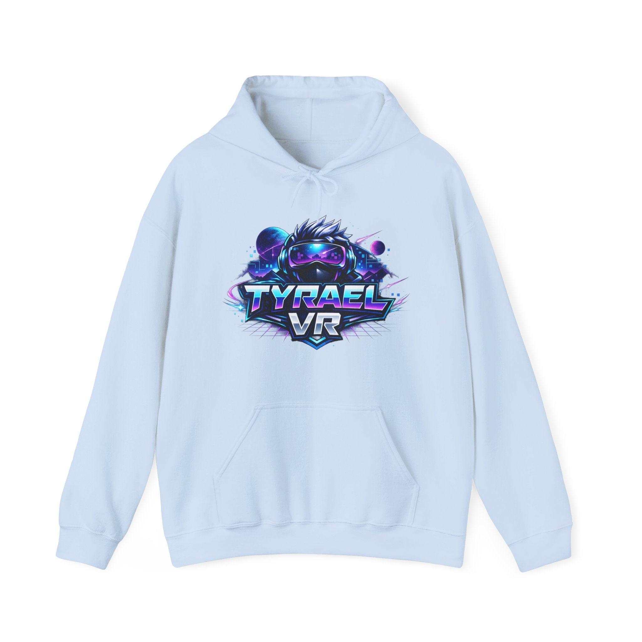 Tyrael VR Hoodie — Neon Cyber Gamer Logo Pullover