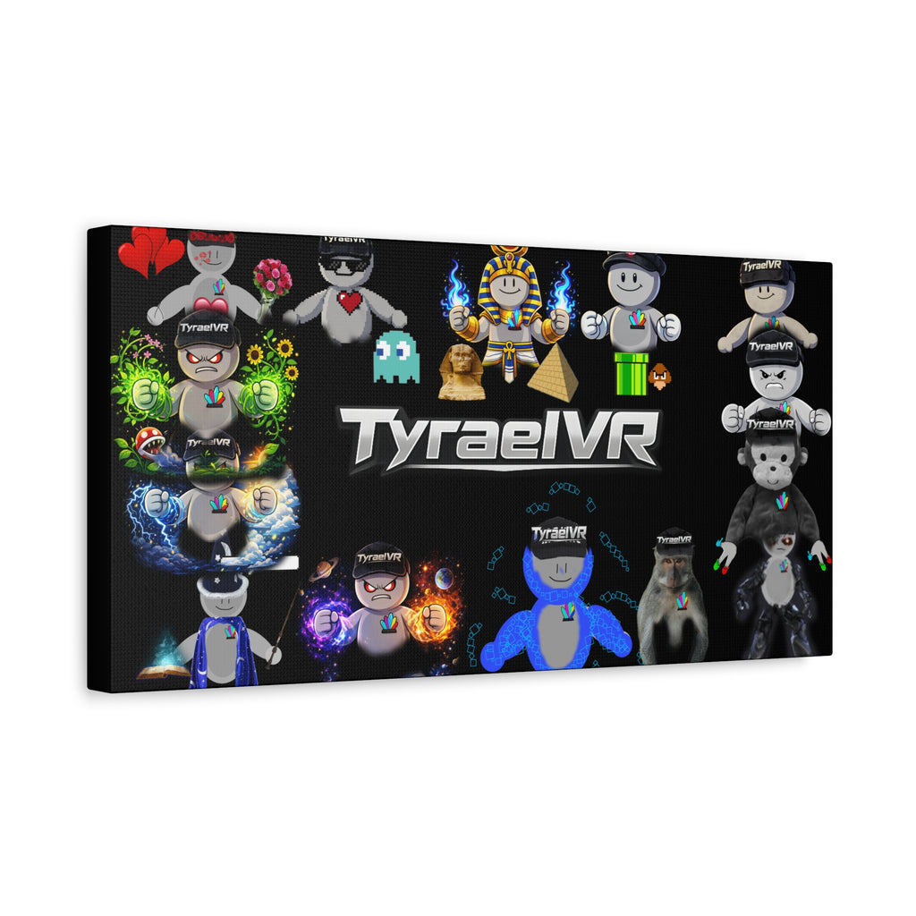 TyraelVR Gamer Mascot Canvas Print — Stretched Matte Wall Art