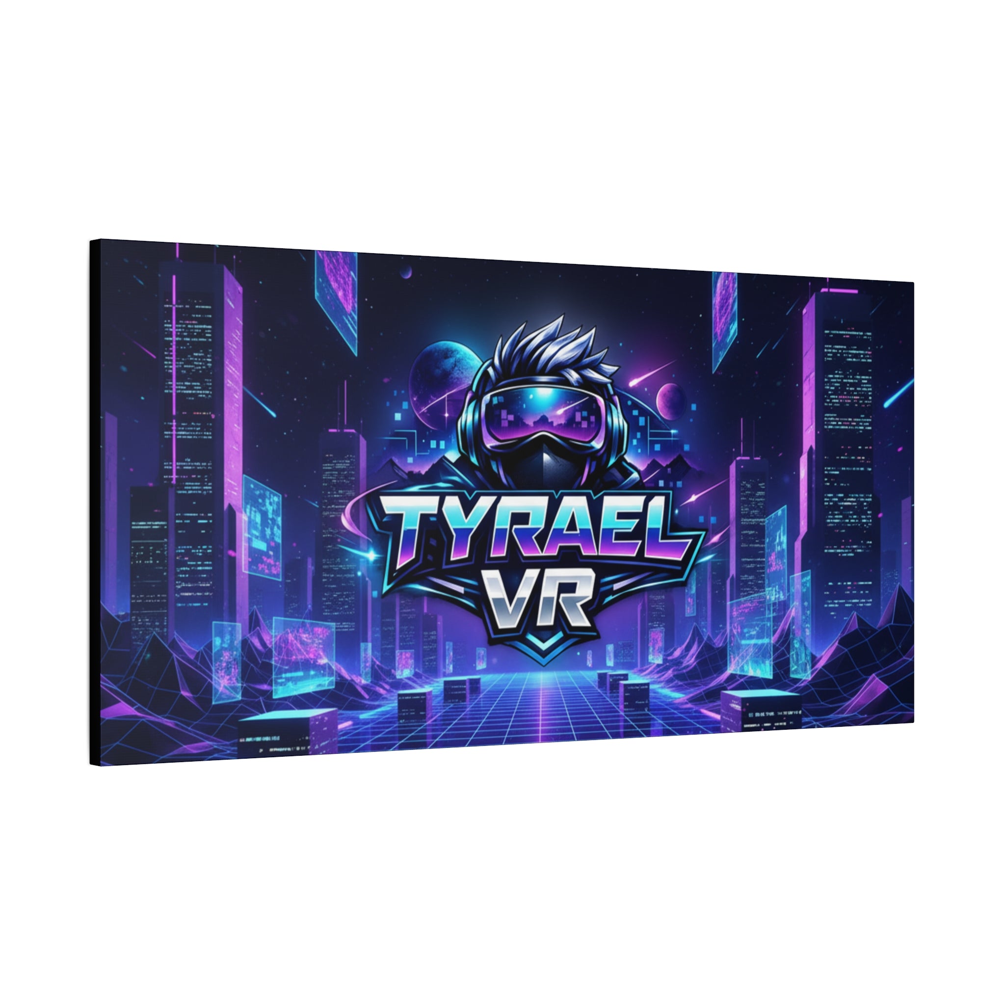 Tyrael VR Retro Futuristic Canvas Print