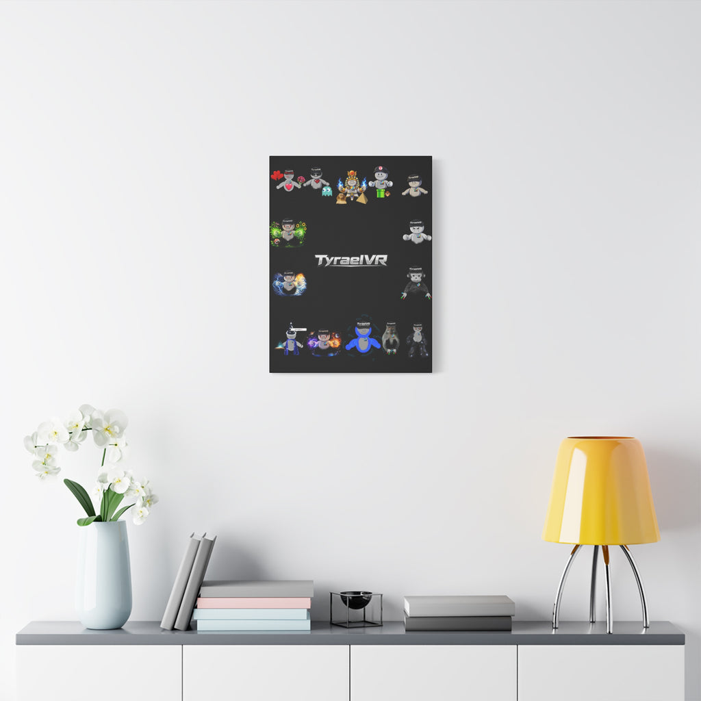 TyraelVR Gamer Mascot Canvas Print — Stretched Matte Wall Art