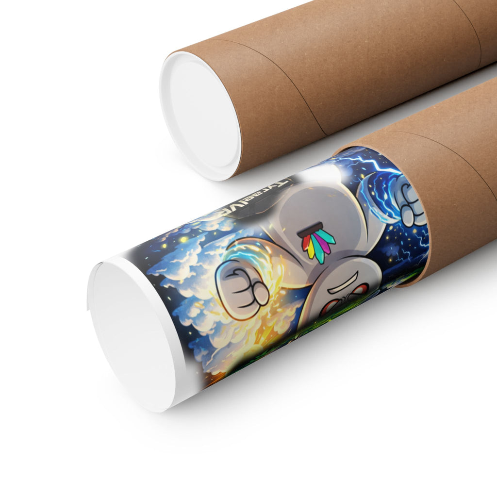 Tyrael VR Sticker Collage Matte Poster — Gamer Avatar Art Print