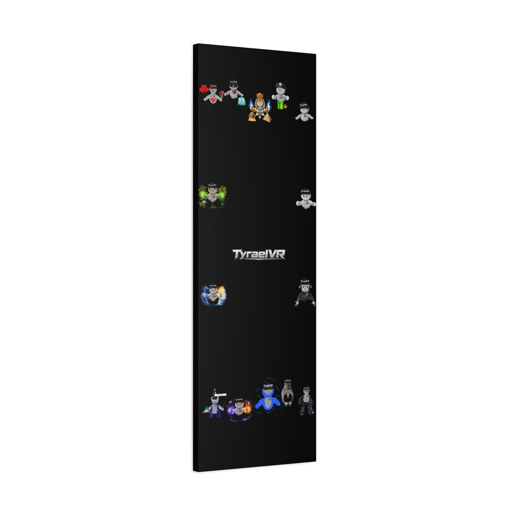 TyraelVR Gamer Mascot Canvas Print — Stretched Matte Wall Art