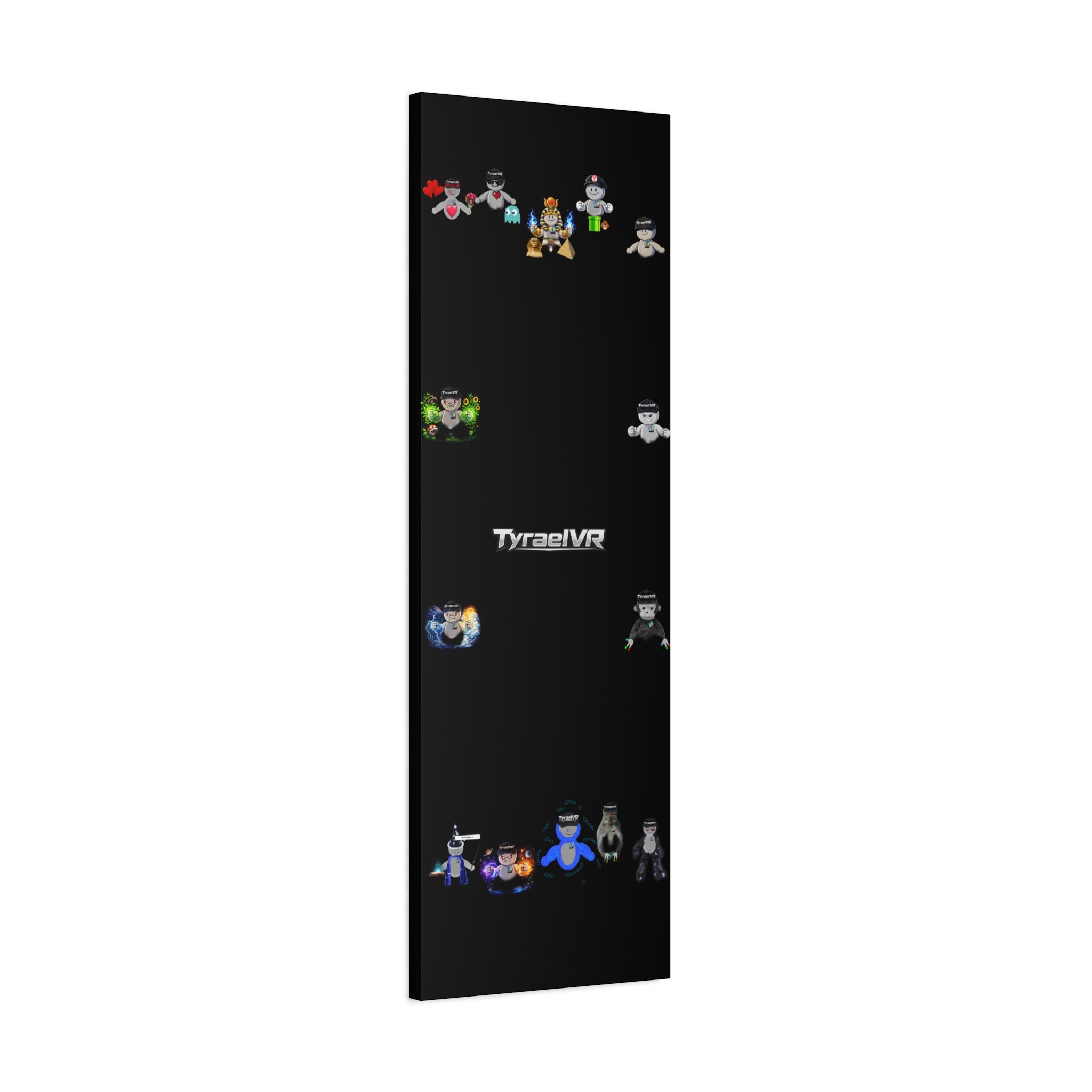 TyraelVR Gamer Mascot Canvas Print — Stretched Matte Wall Art