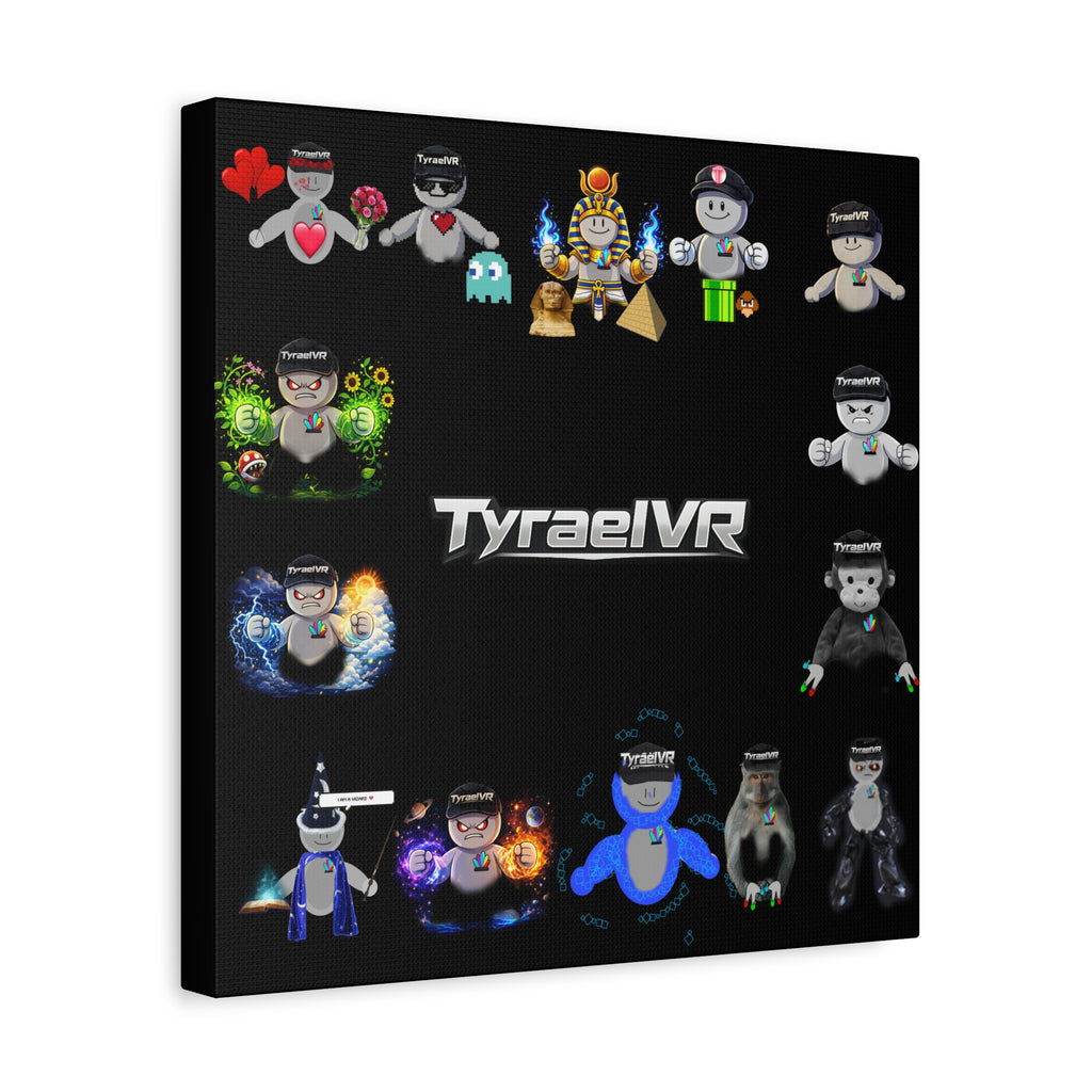 TyraelVR Gamer Mascot Canvas Print — Stretched Matte Wall Art