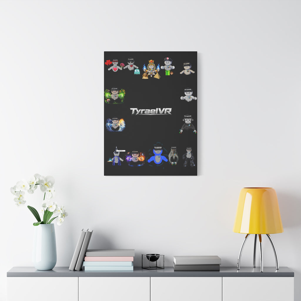 TyraelVR Gamer Mascot Canvas Print — Stretched Matte Wall Art