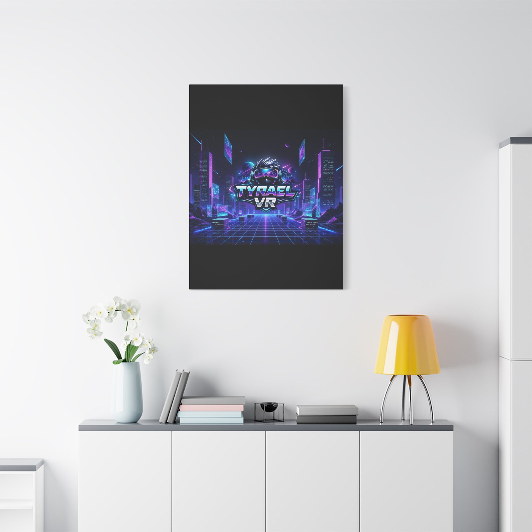 Tyrael VR Retro Futuristic Canvas Print