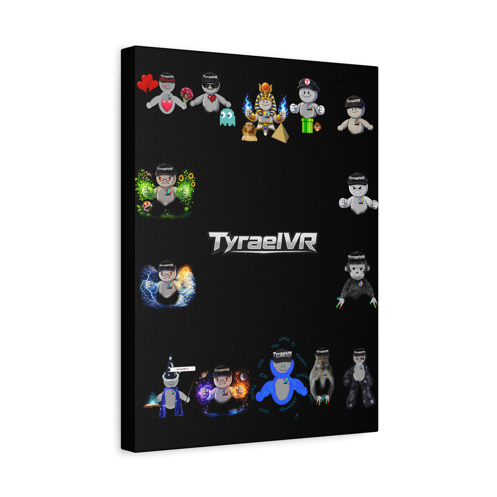 TyraelVR Gamer Mascot Canvas Print — Stretched Matte Wall Art