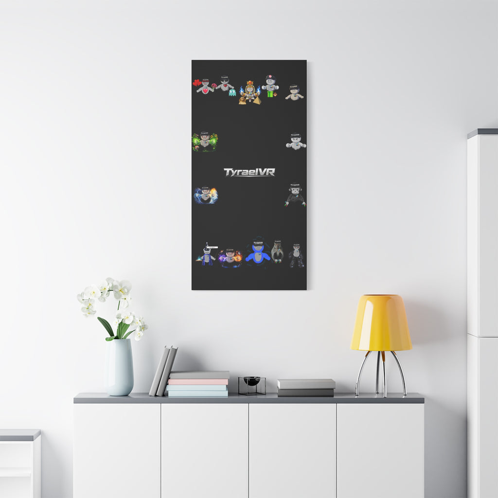 TyraelVR Gamer Mascot Canvas Print — Stretched Matte Wall Art
