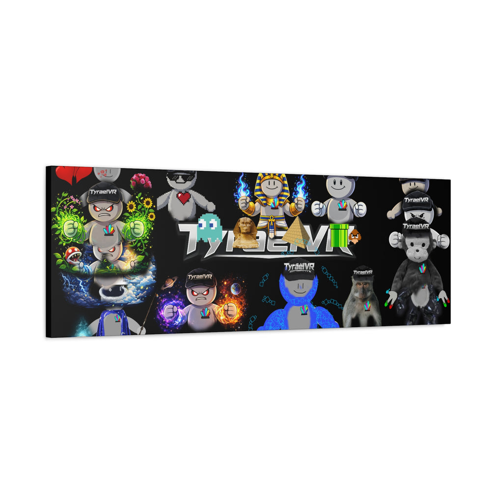 TyraelVR Gamer Mascot Canvas Print — Stretched Matte Wall Art