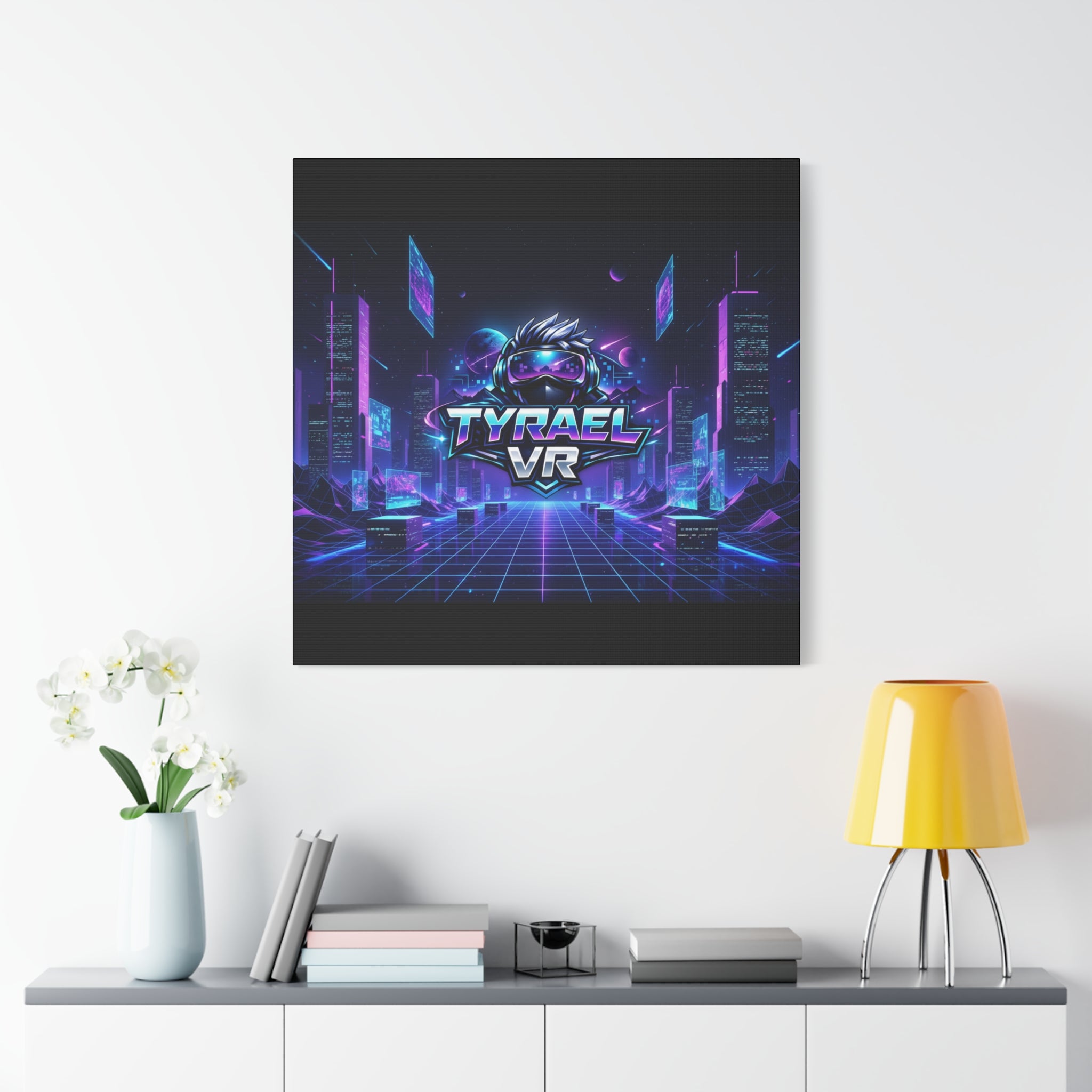 Tyrael VR Retro Futuristic Canvas Print
