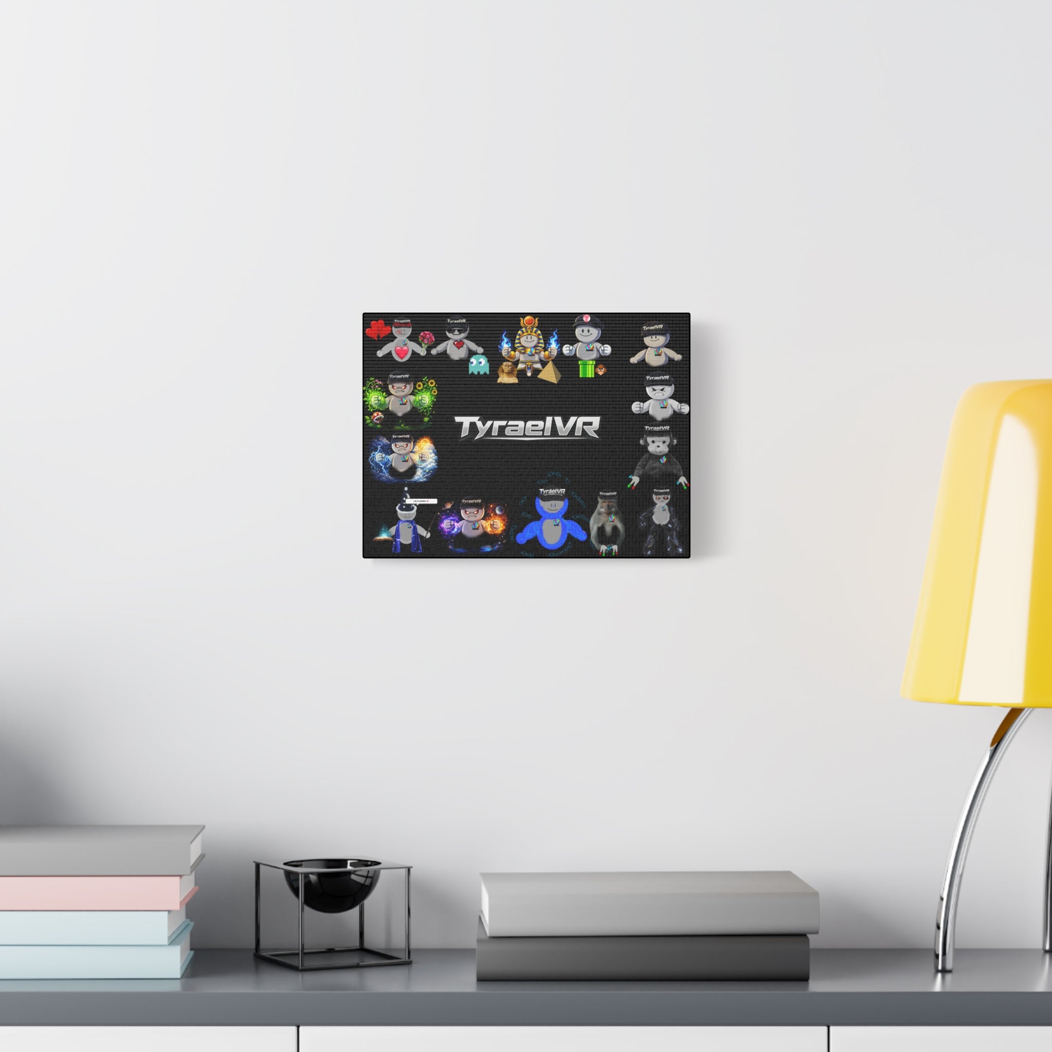 TyraelVR Gamer Mascot Canvas Print — Stretched Matte Wall Art