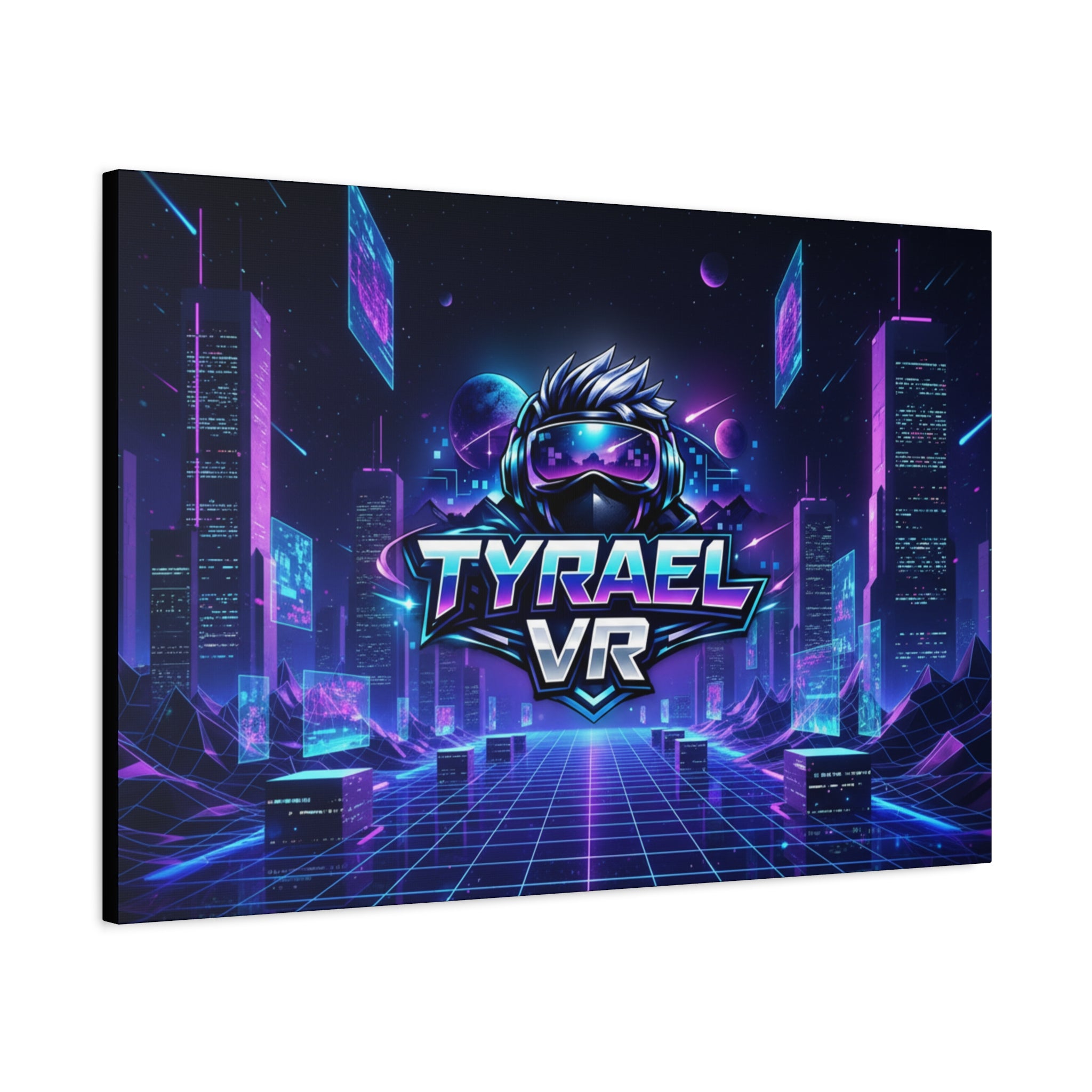 Tyrael VR Retro Futuristic Canvas Print