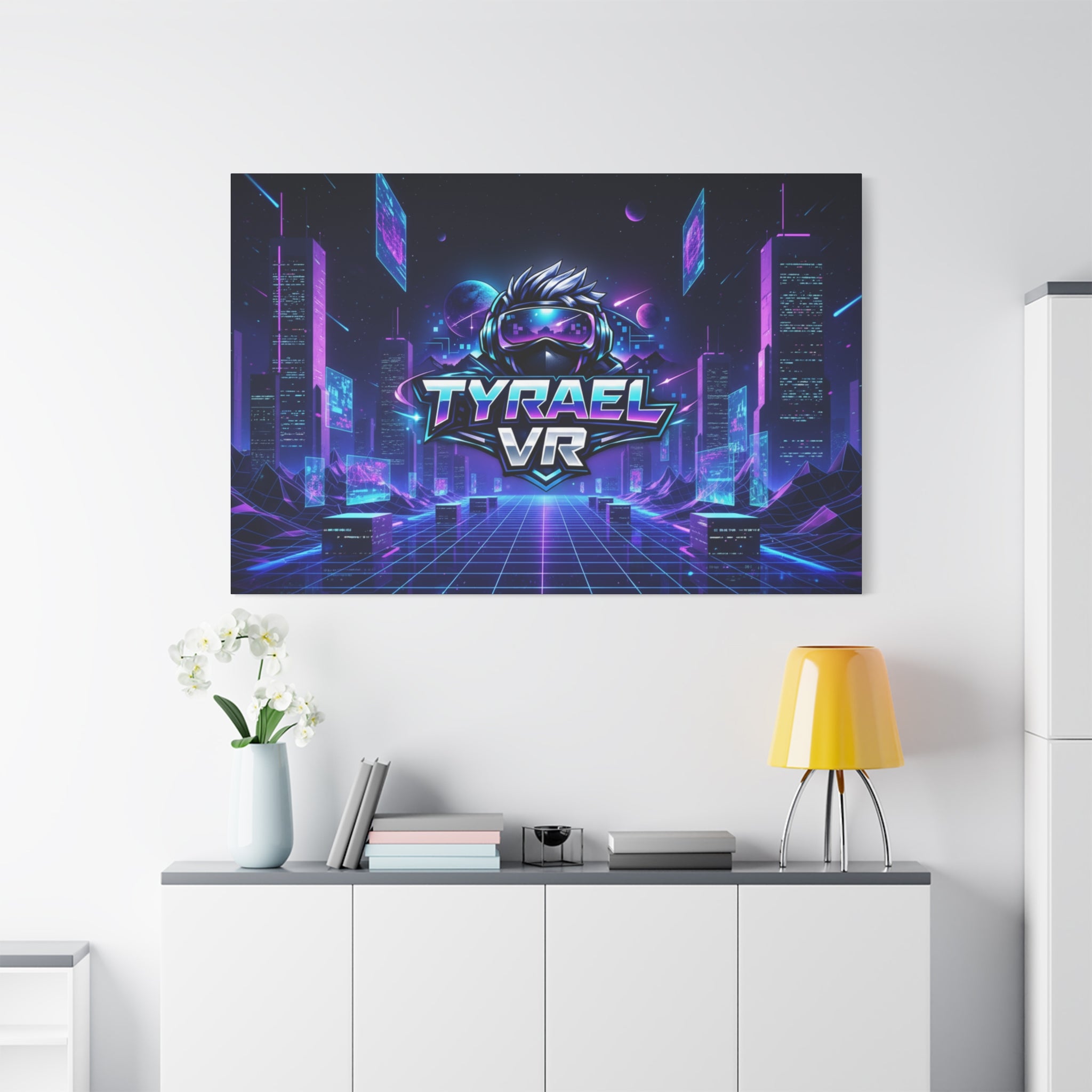 Tyrael VR Retro Futuristic Canvas Print