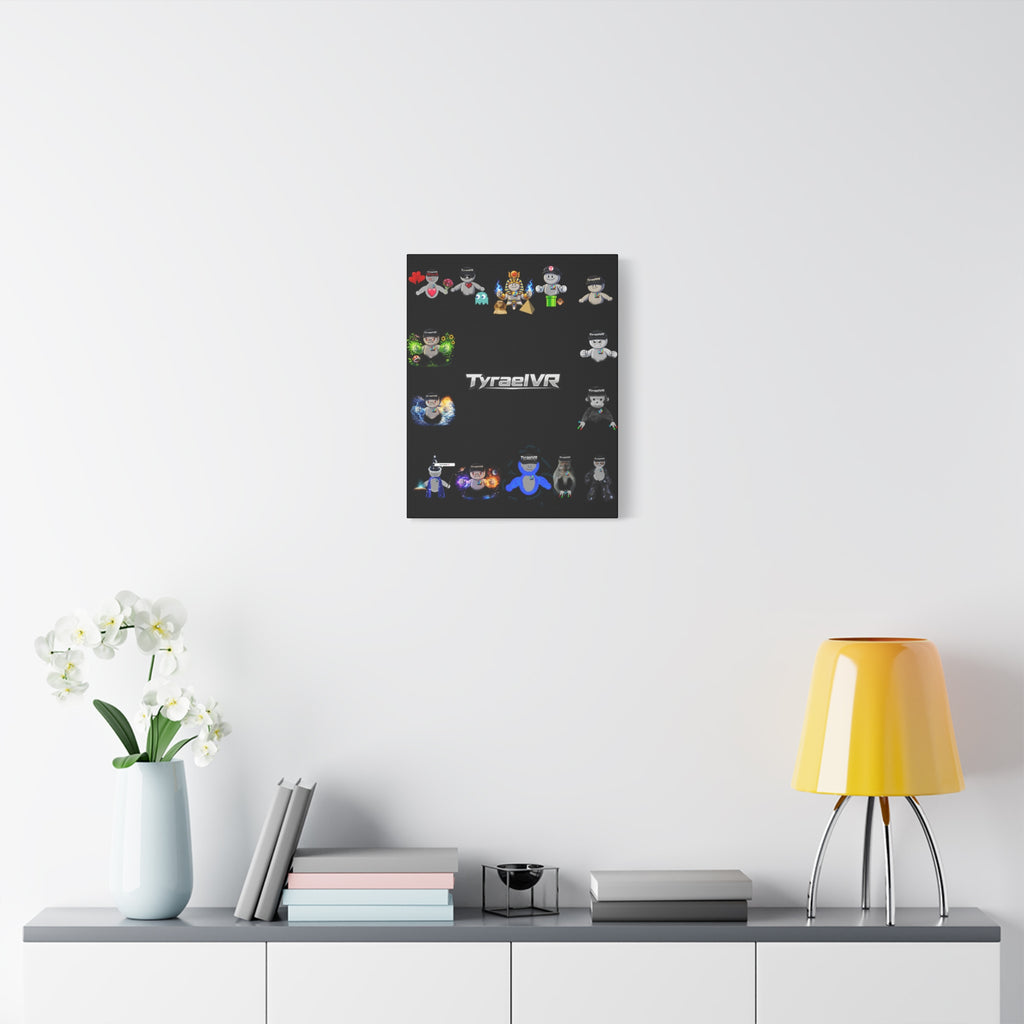 TyraelVR Gamer Mascot Canvas Print — Stretched Matte Wall Art