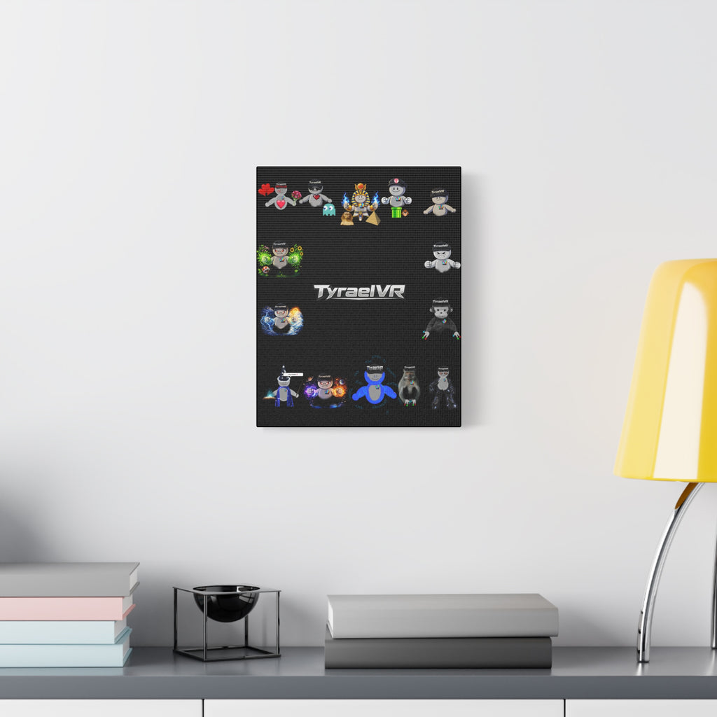 TyraelVR Gamer Mascot Canvas Print — Stretched Matte Wall Art