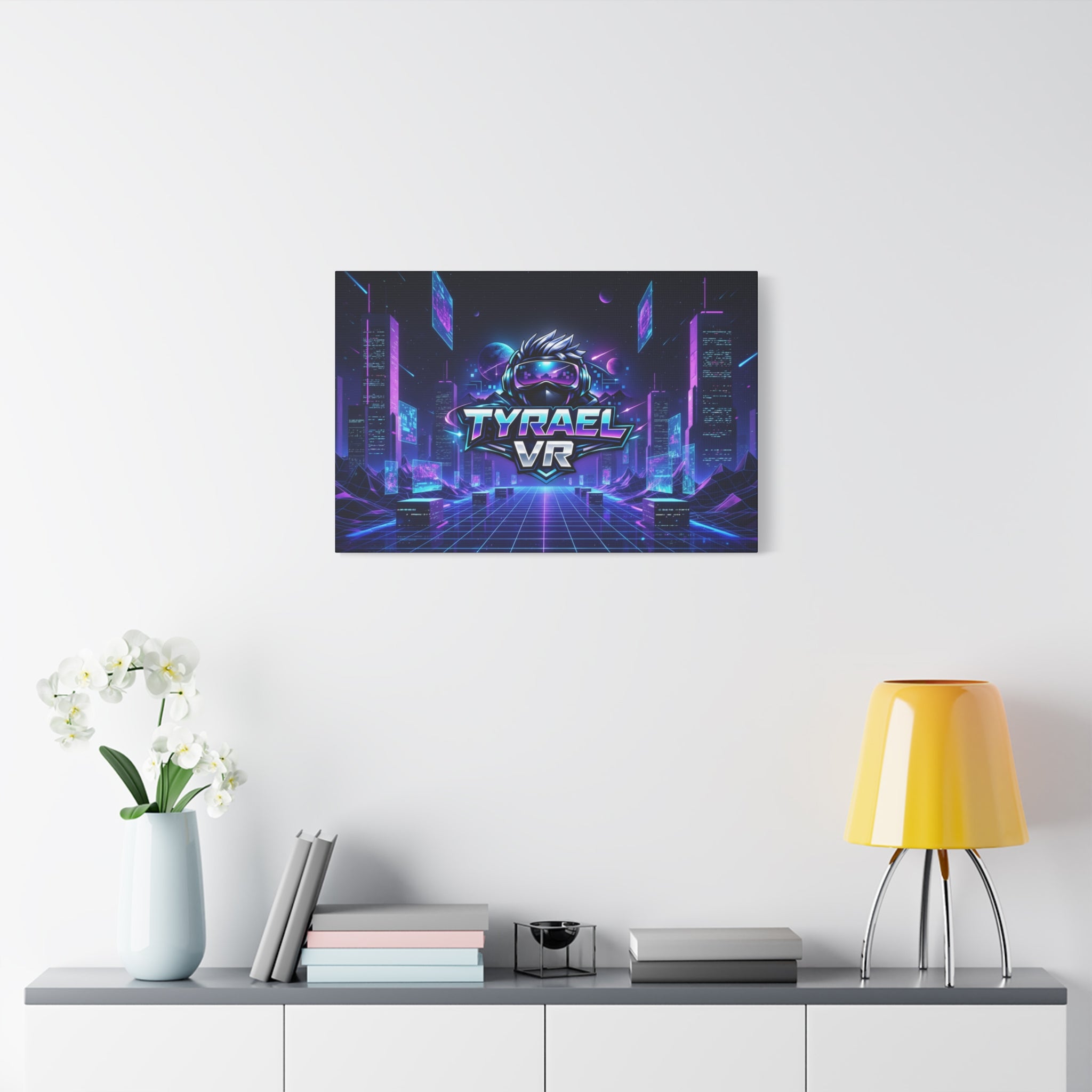 Tyrael VR Retro Futuristic Canvas Print