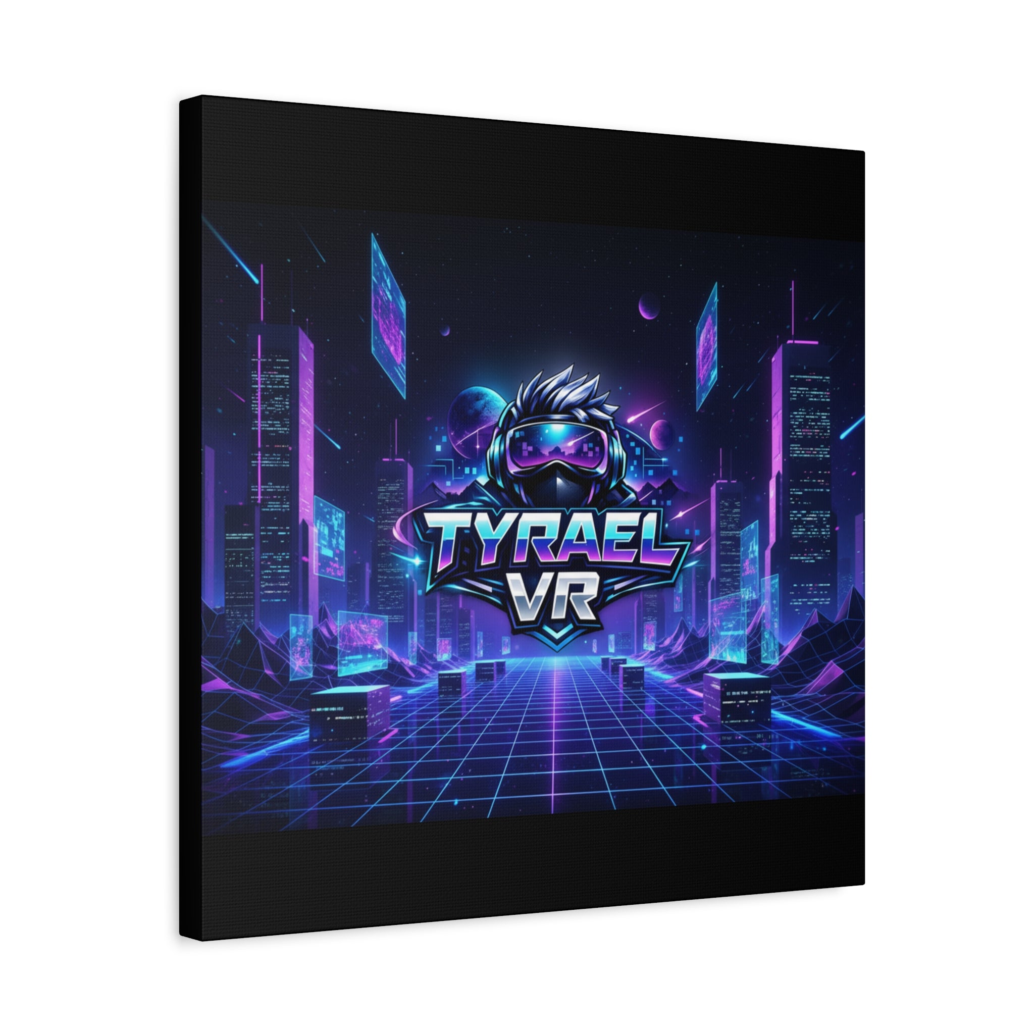 Tyrael VR Retro Futuristic Canvas Print