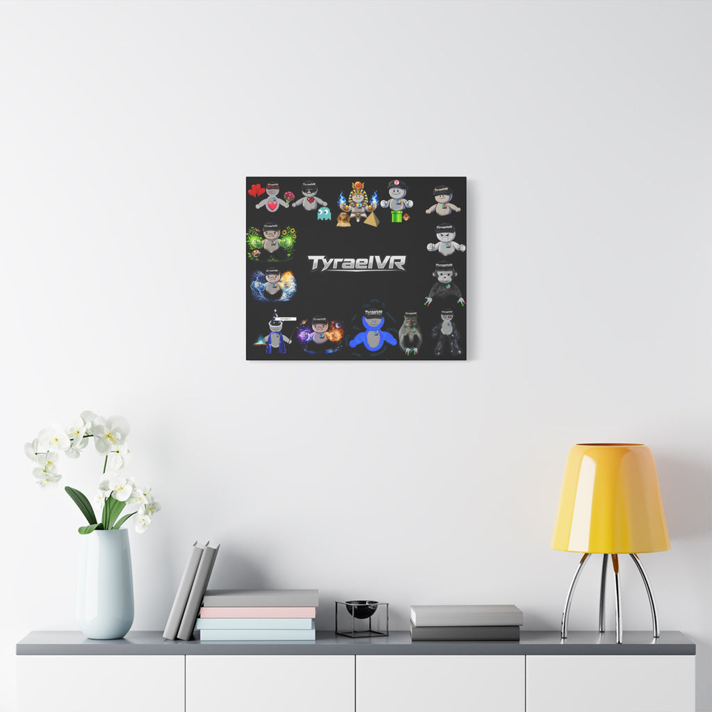 TyraelVR Gamer Mascot Canvas Print — Stretched Matte Wall Art