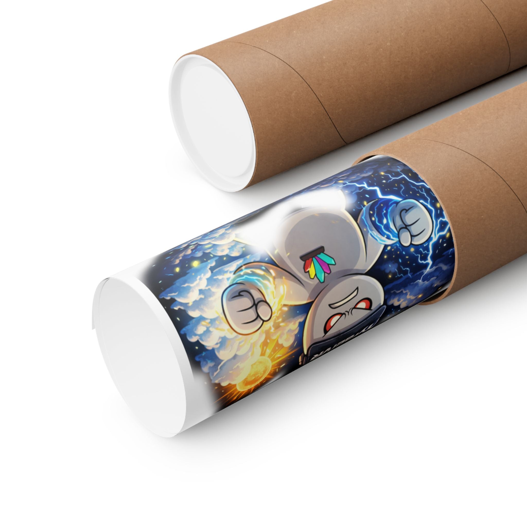 Tyrael VR Sticker Collage Matte Poster — Gamer Avatar Art Print